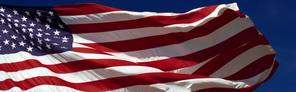 Close American Flag