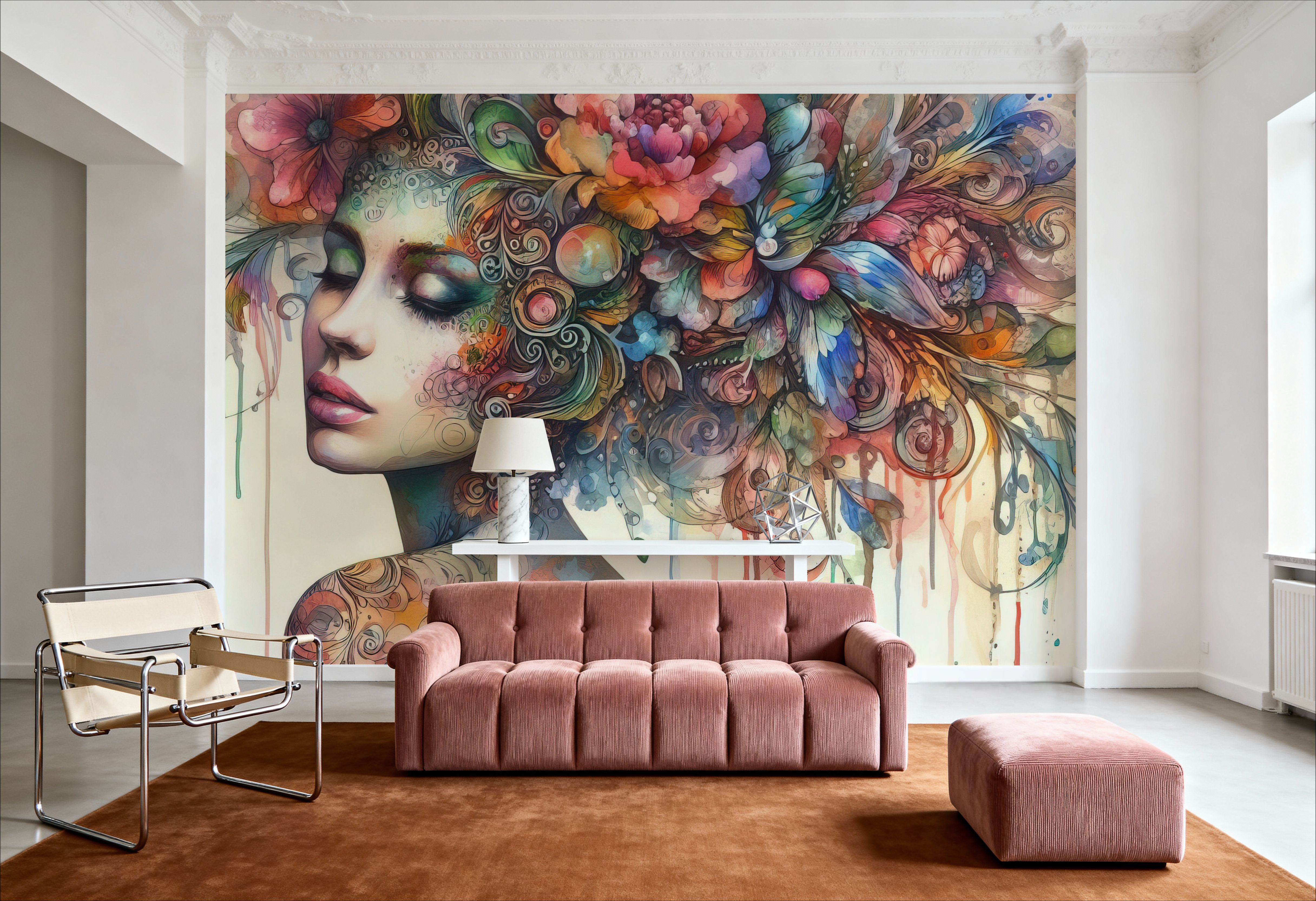 Watercolor Hair Explosion