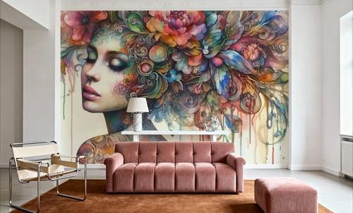 Watercolor Hair Explosion