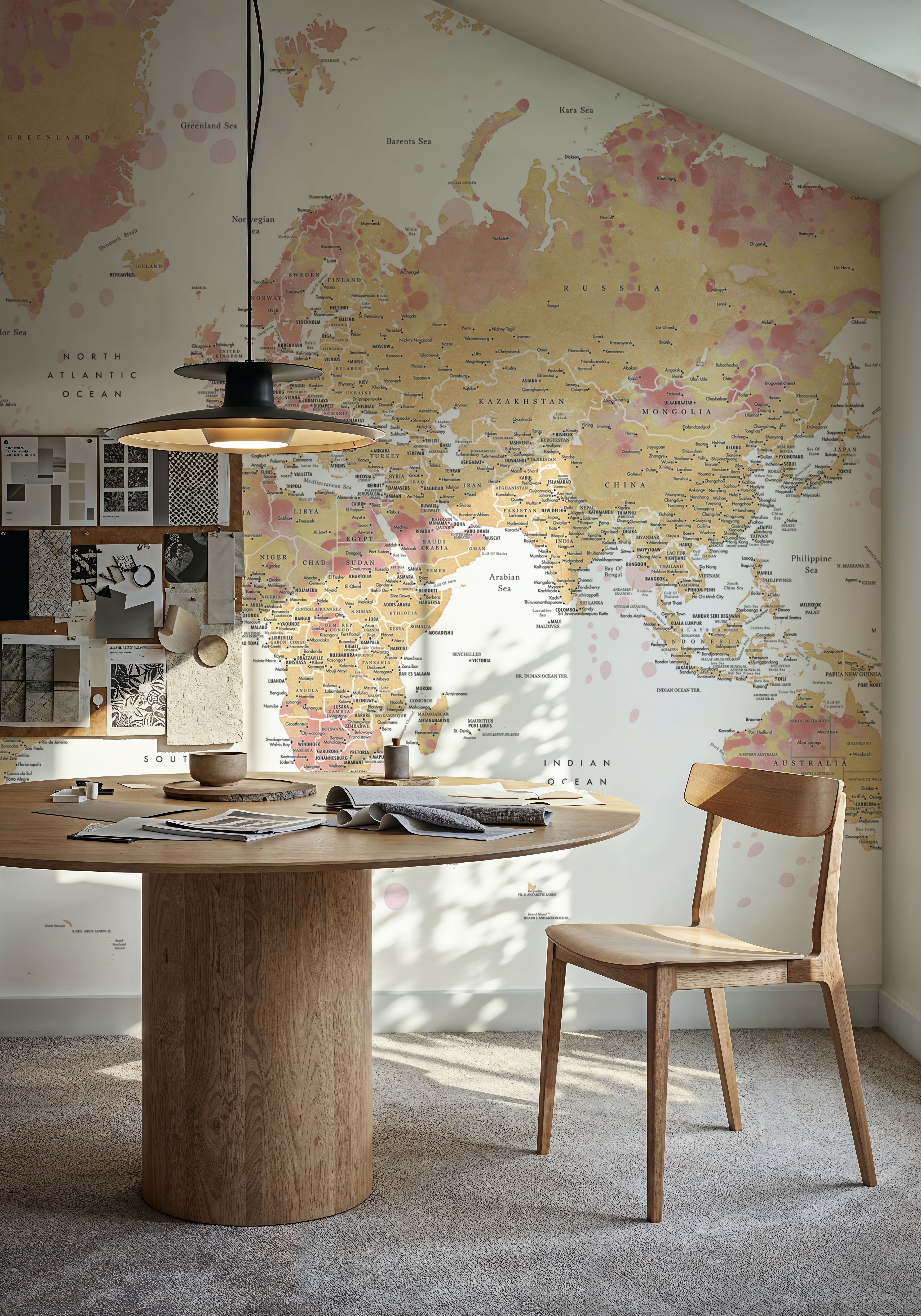 World Map Cities - Amanda