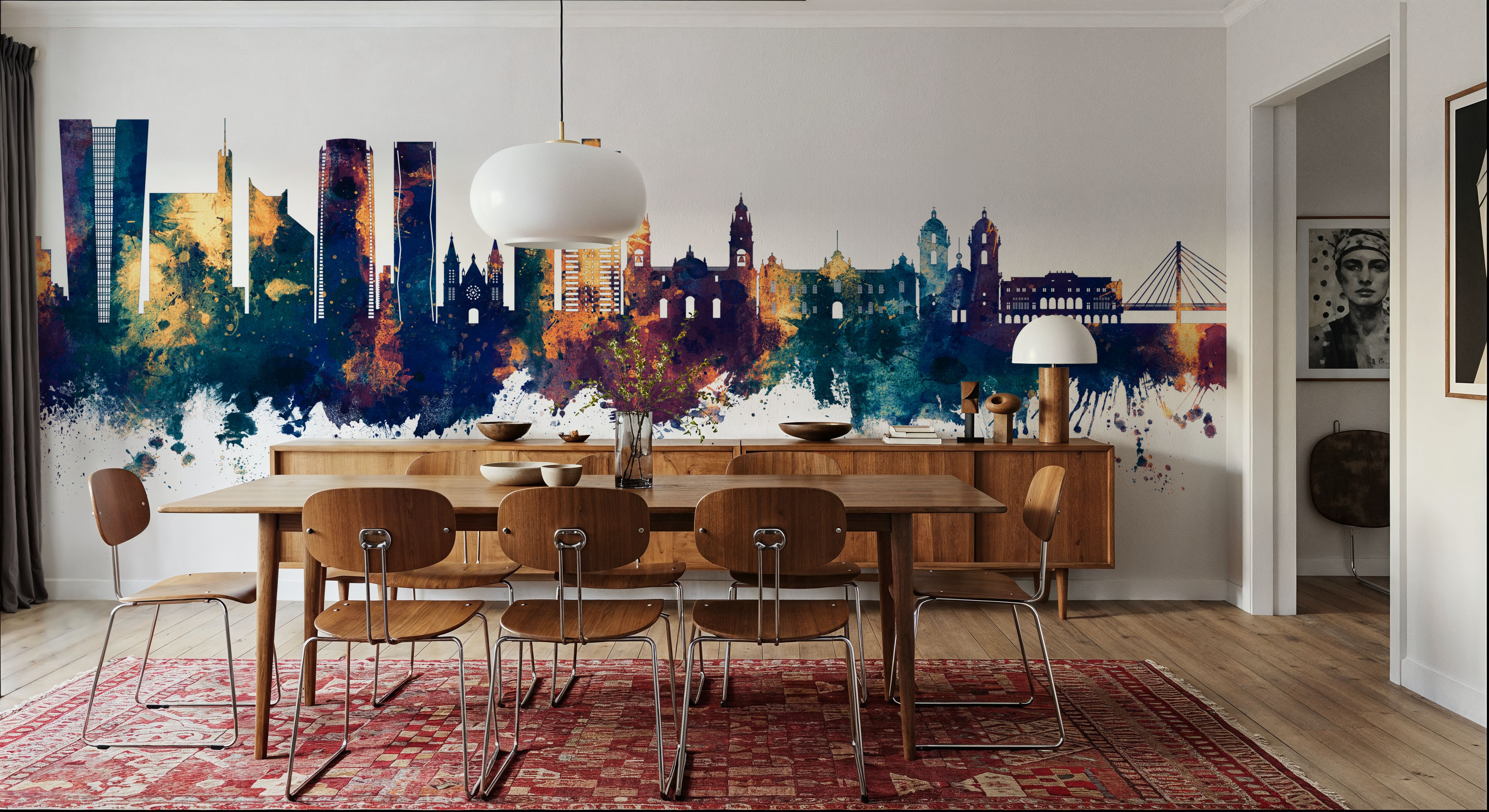 Lima Peru Skyline Blue & Bronze