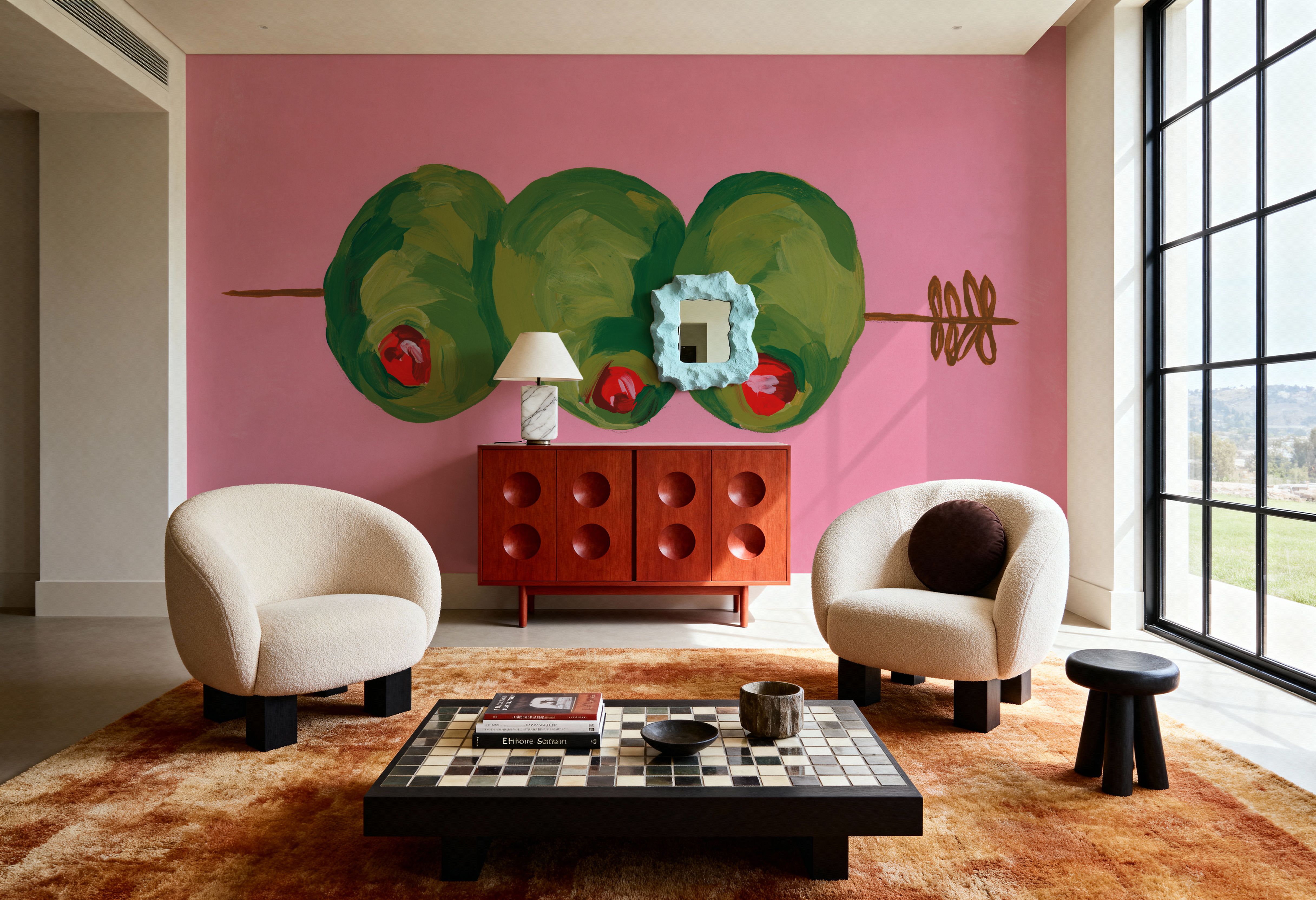 Elegant Olives I, Wallpaper