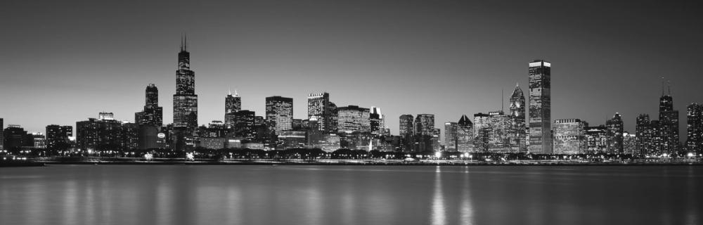 Manhattan Reflection Black & White