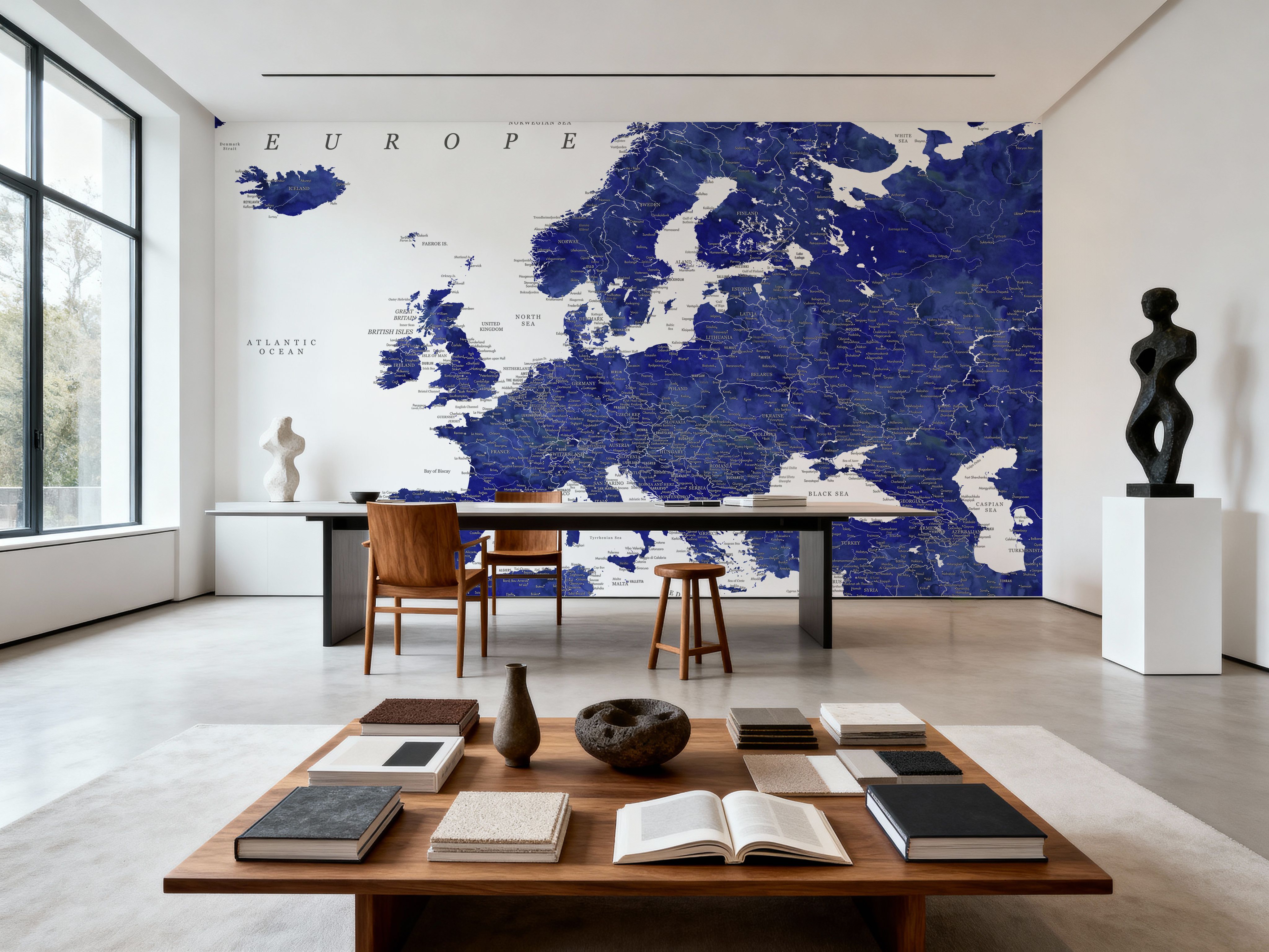 Europe Map Detailed - Emery