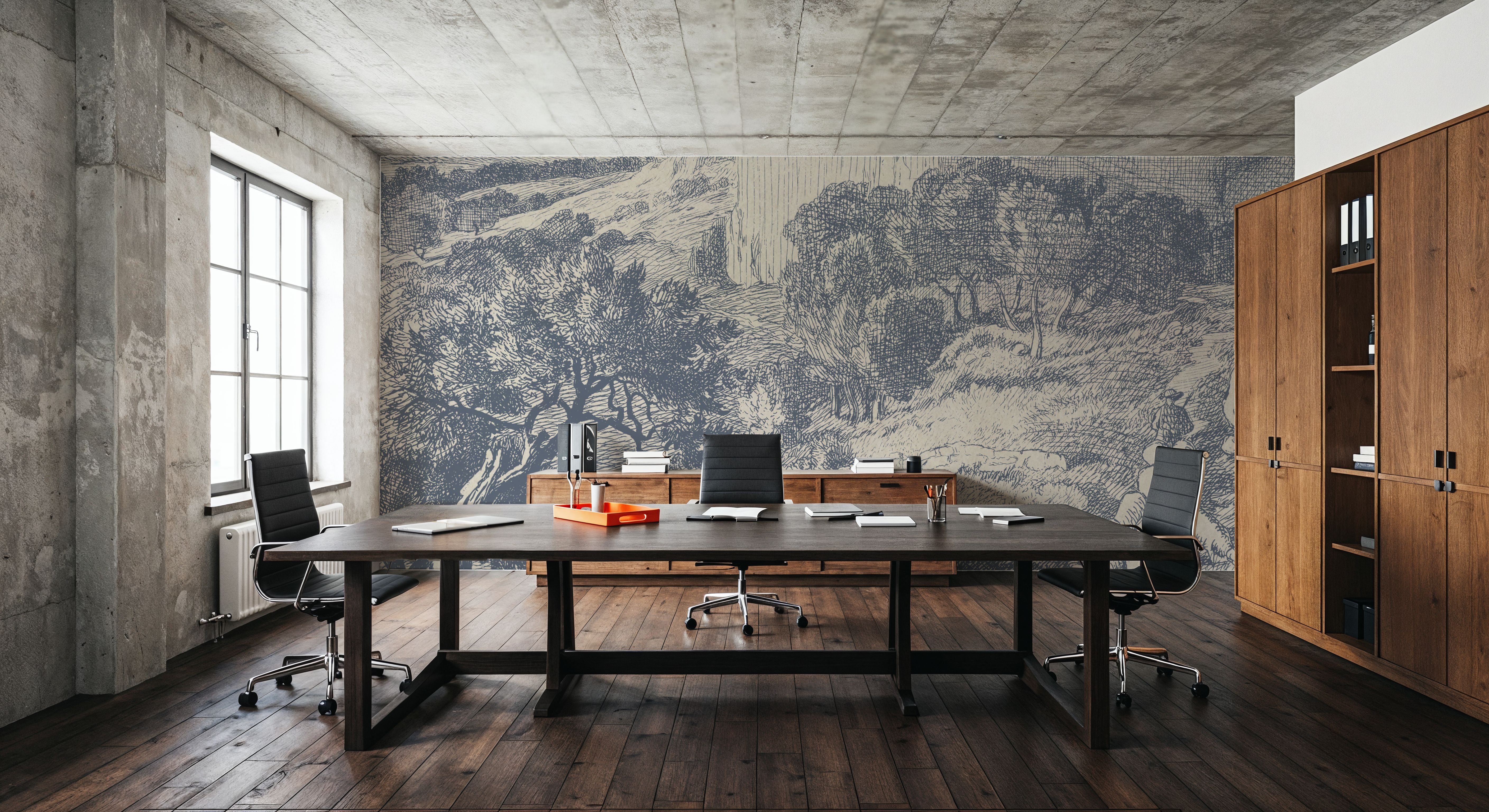 French Pastoral Etching I