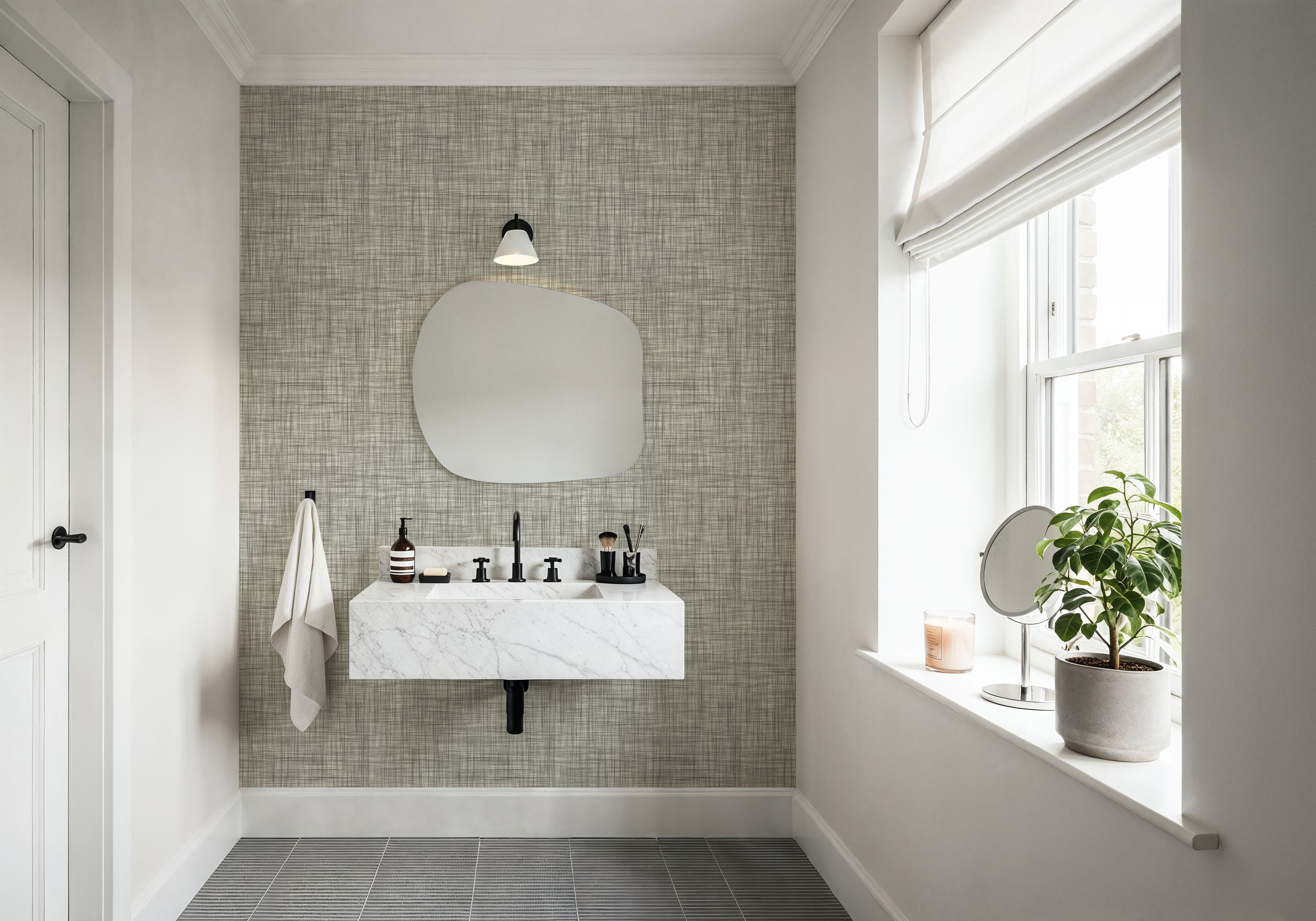 Mottled Linen Effect, Stone