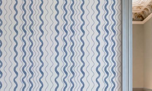 Wavy Stripes, Blue