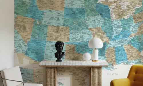 US Map Detailed - Uxia