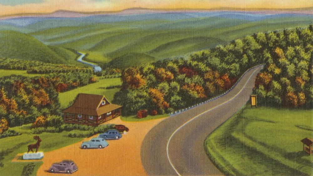 Deerfield River Valley - Screenprint Postcard
