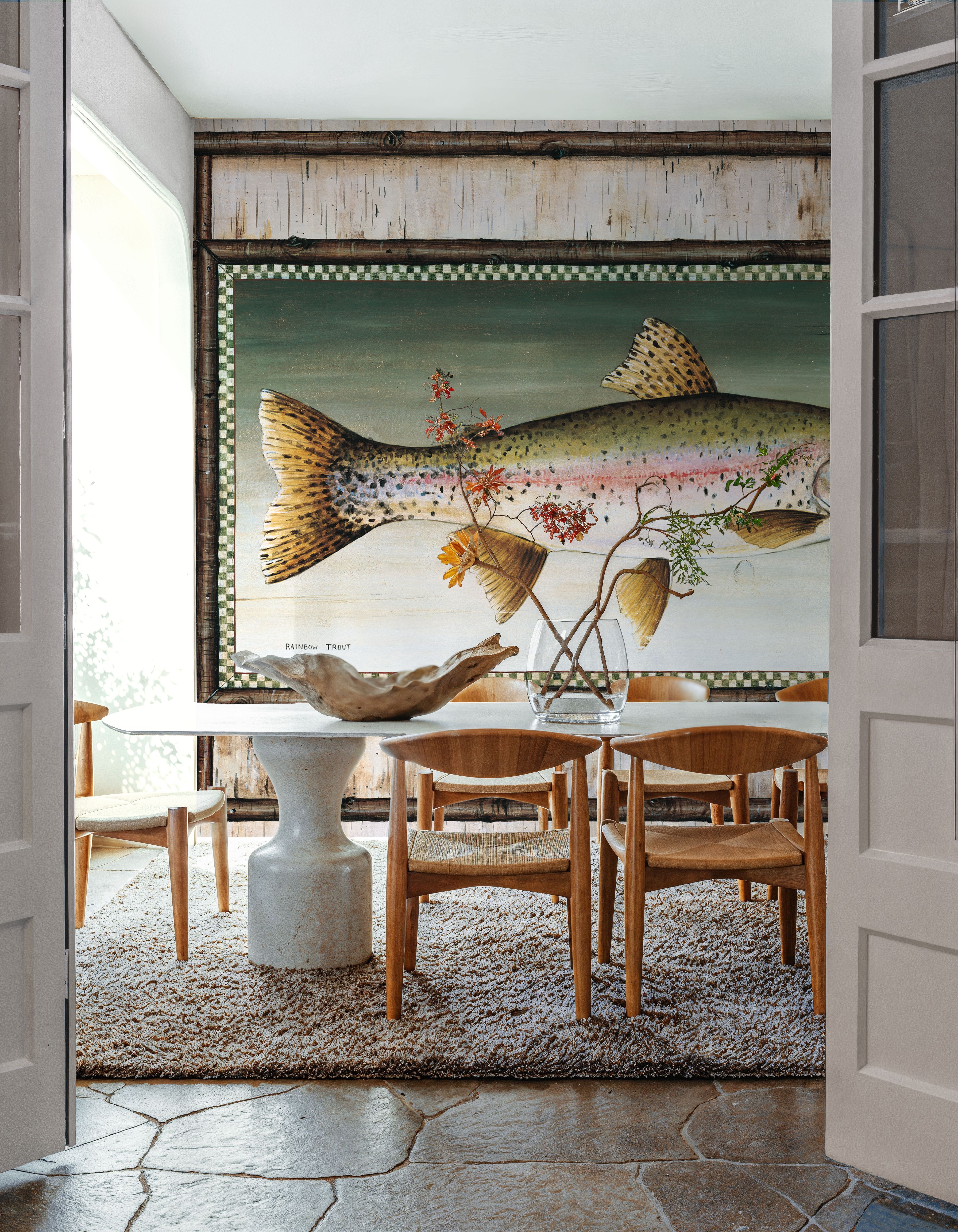 Rainbow Trout Birch Border