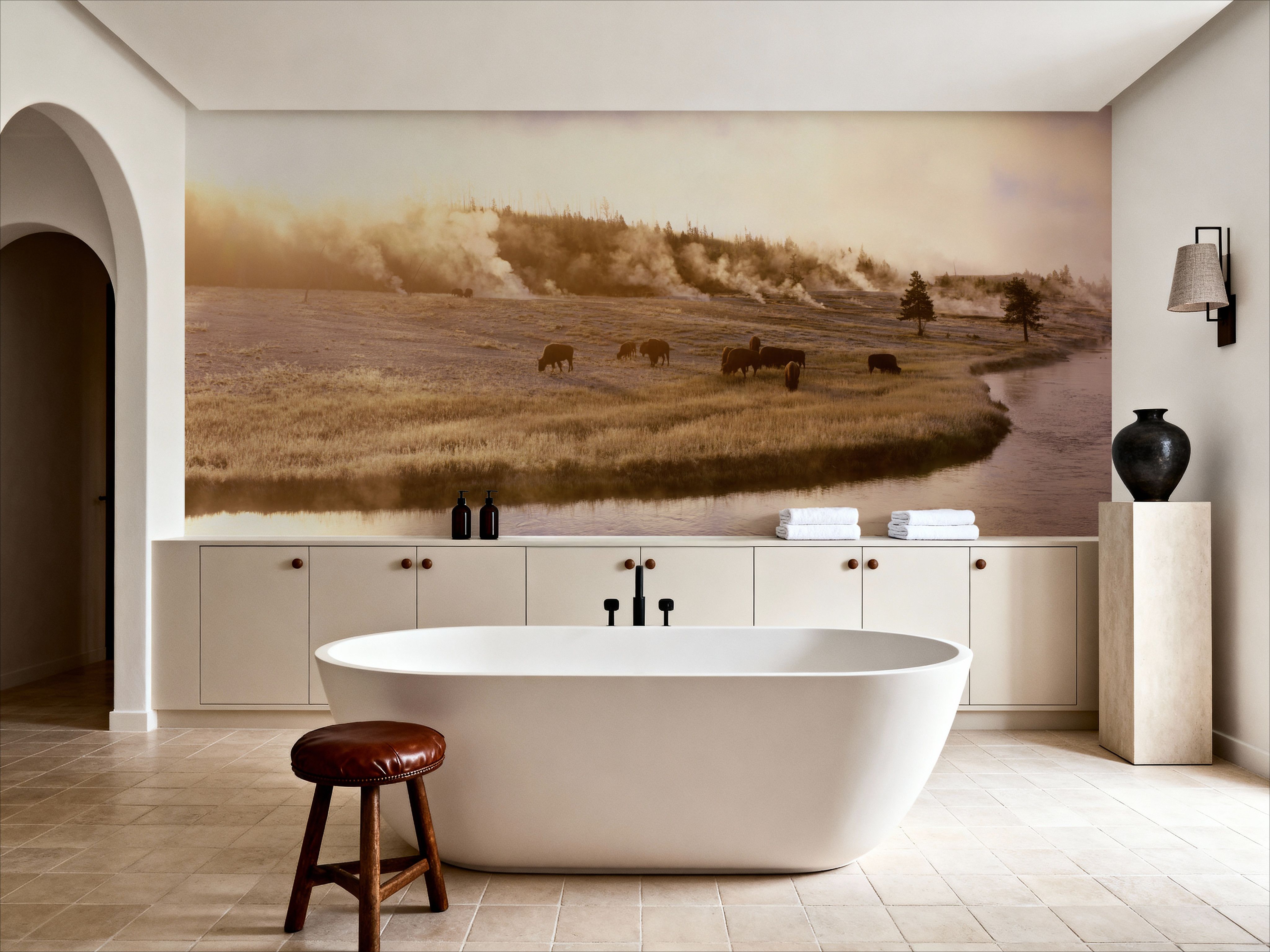 Bison Firehole River