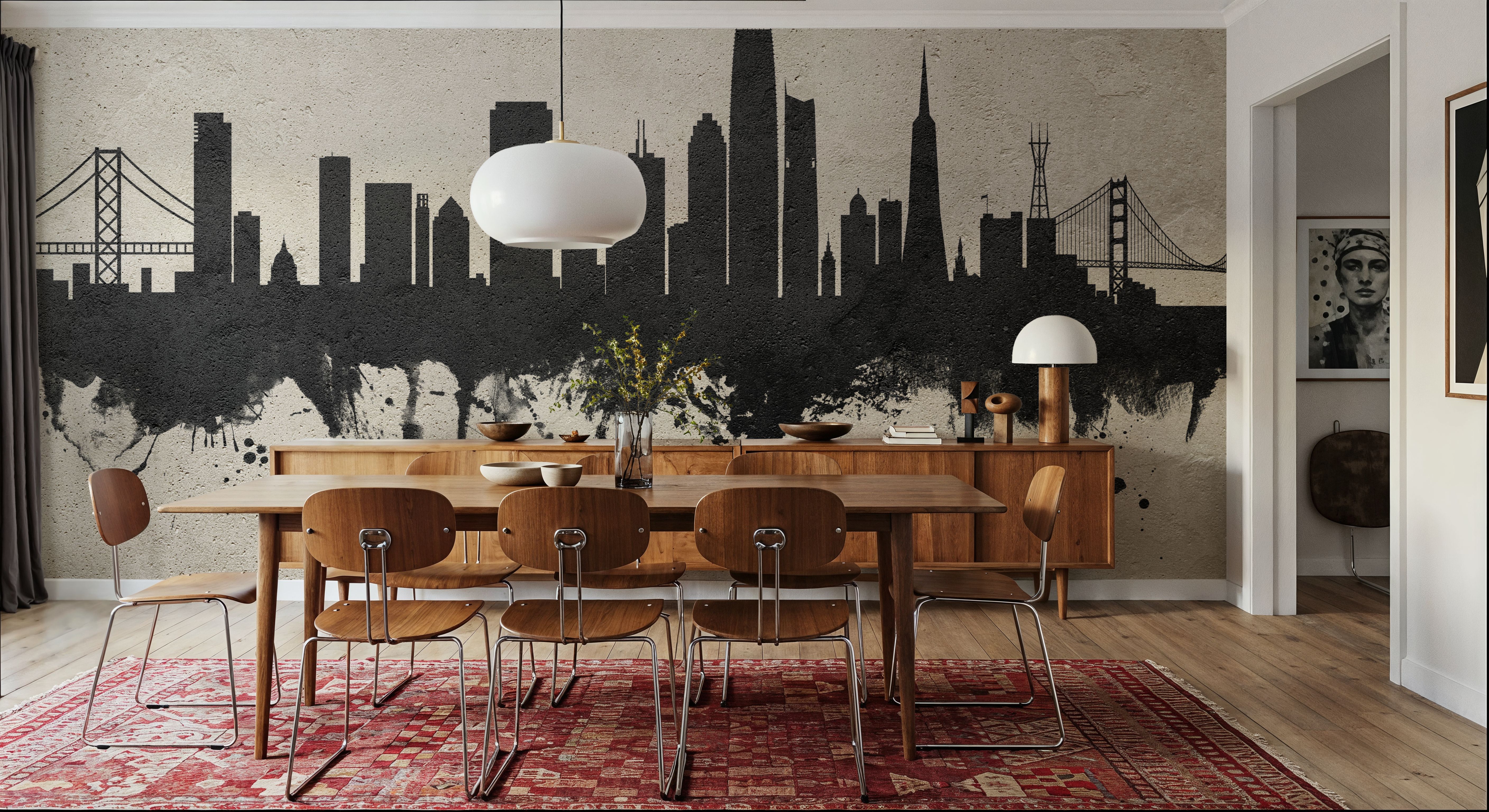 San Francisco Skyline Concrete, Papier peint