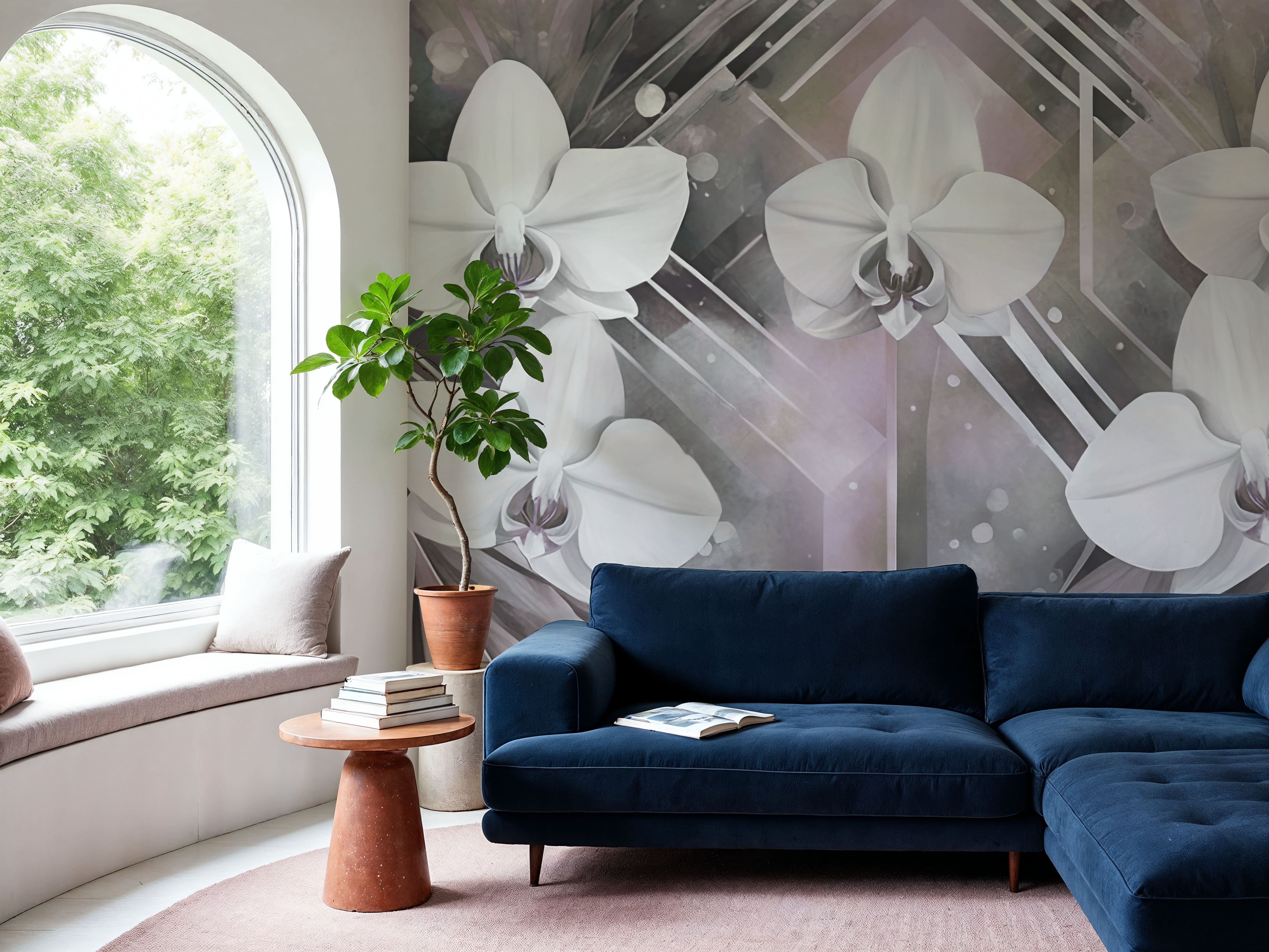 Geometry and Orchids Pink