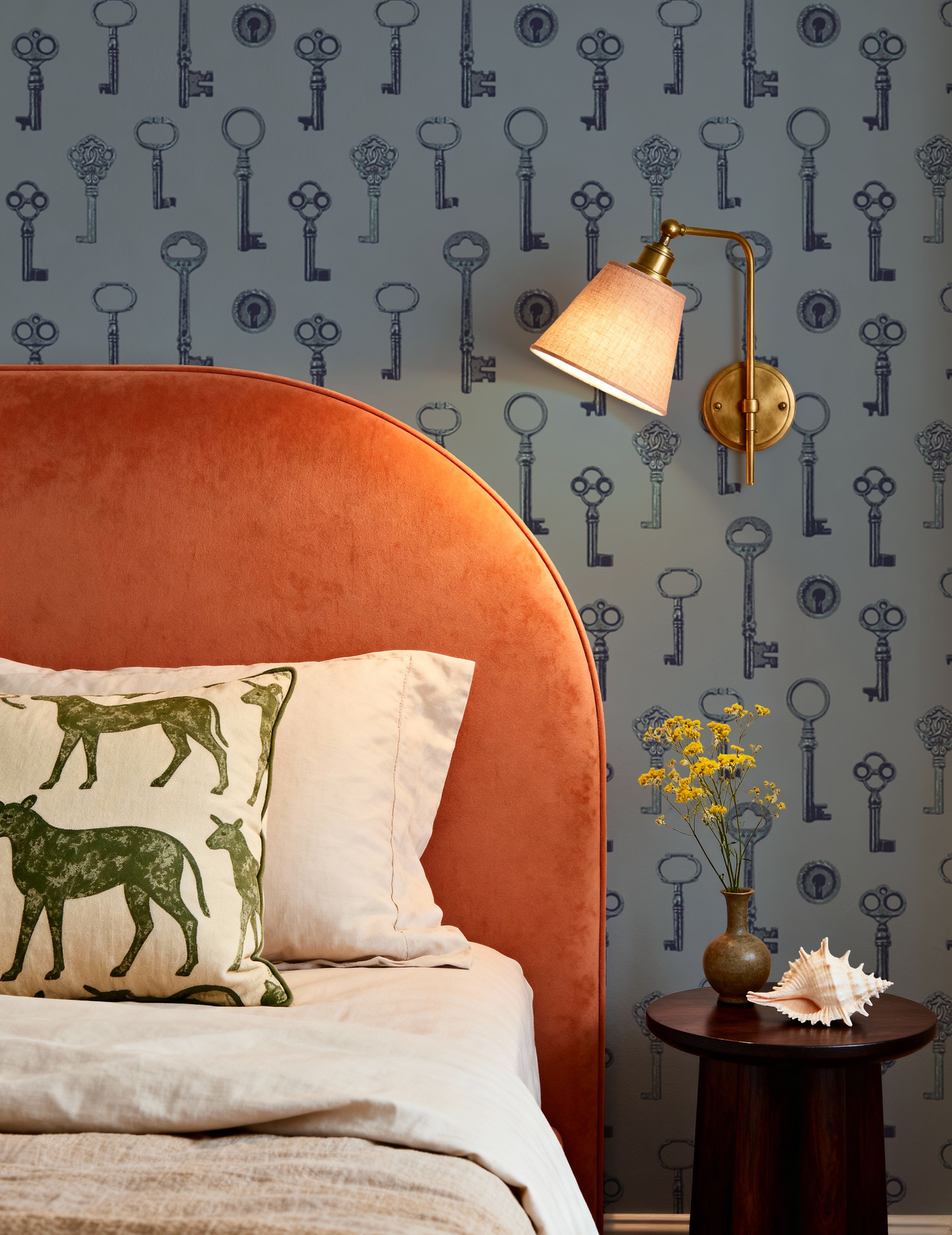 Antique Keys, French Blue