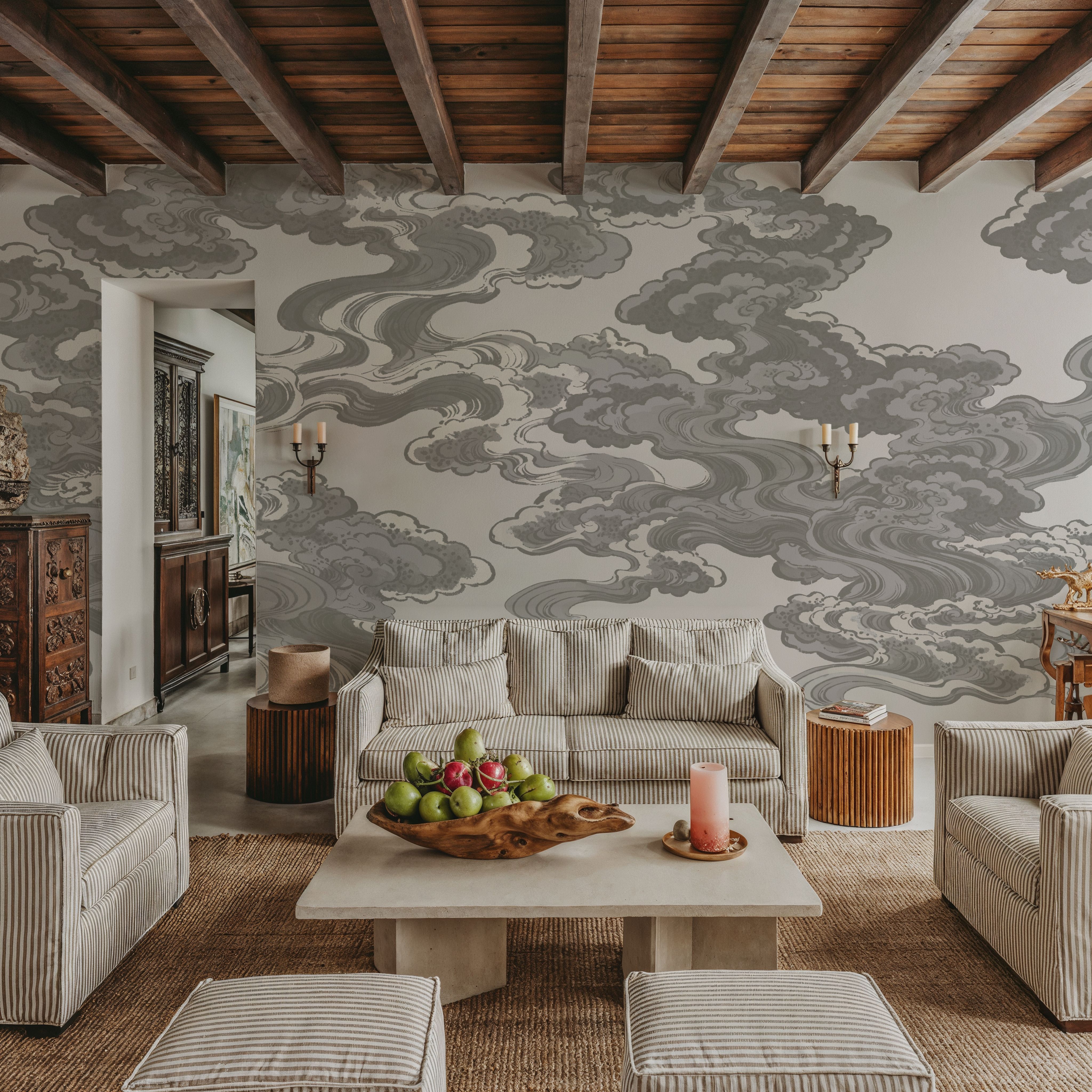 Ukiyo-e Clouds, Gray