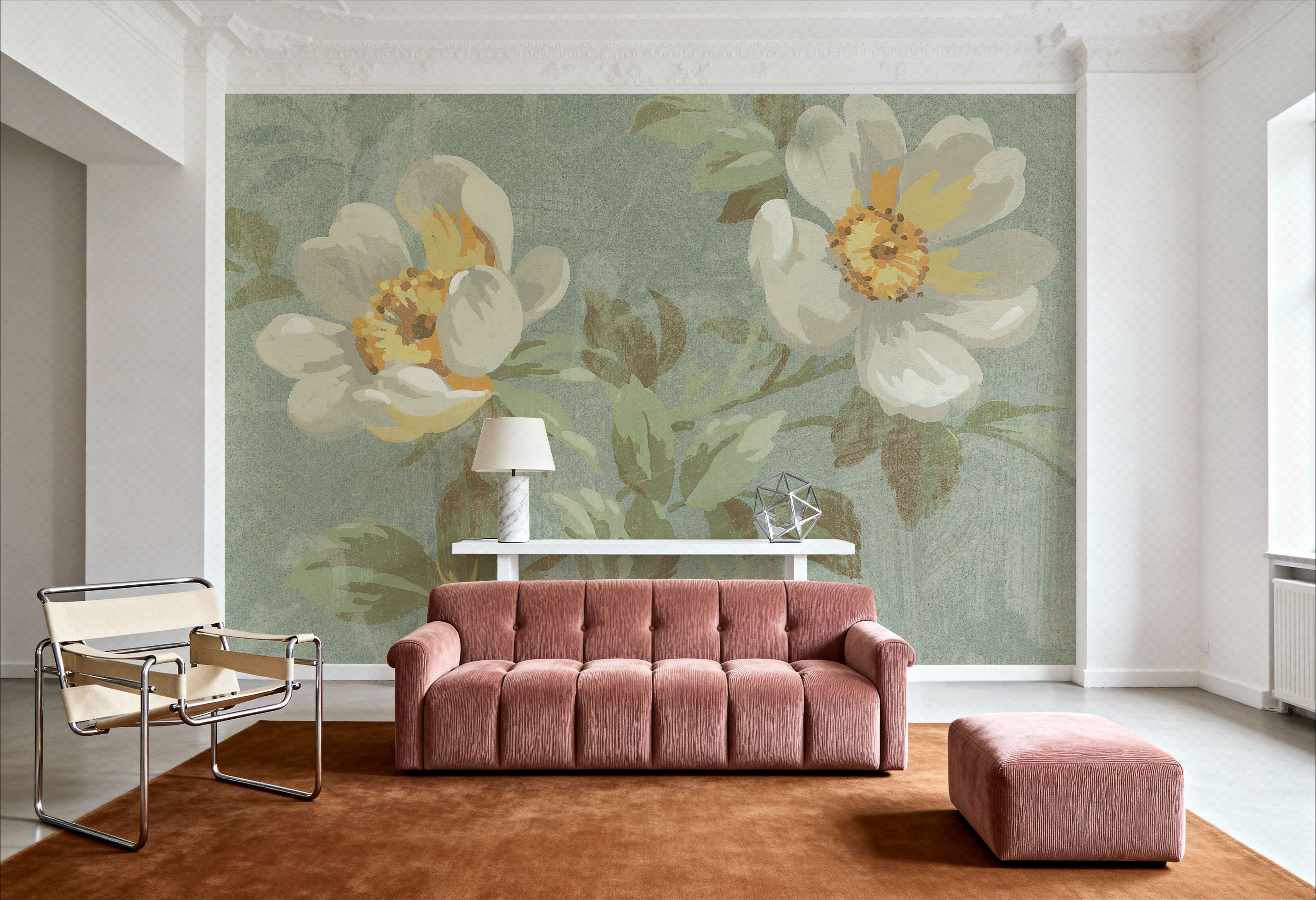 Roses on Blue I