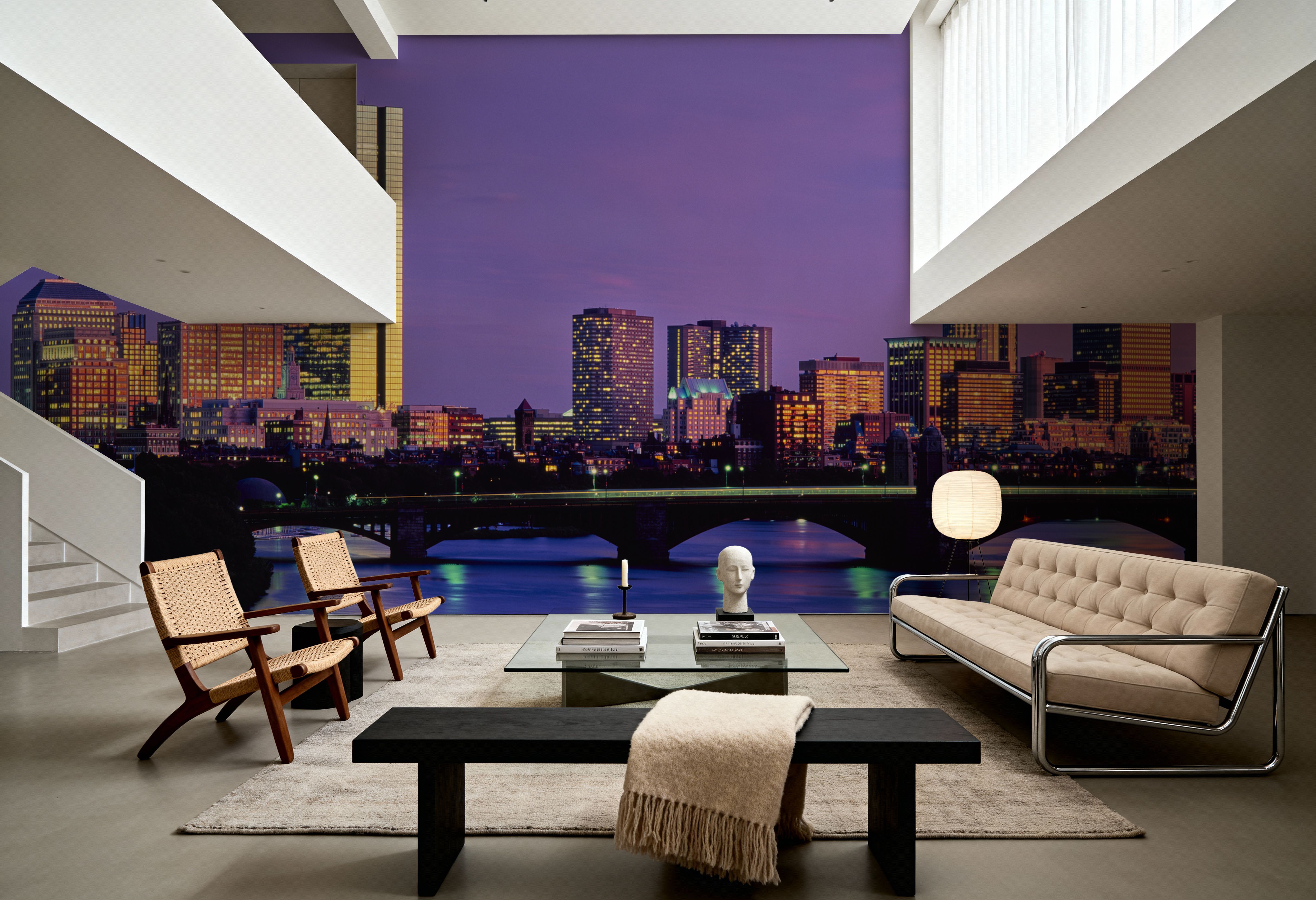 Purple Sunrise Gradient Twilight Metropolis