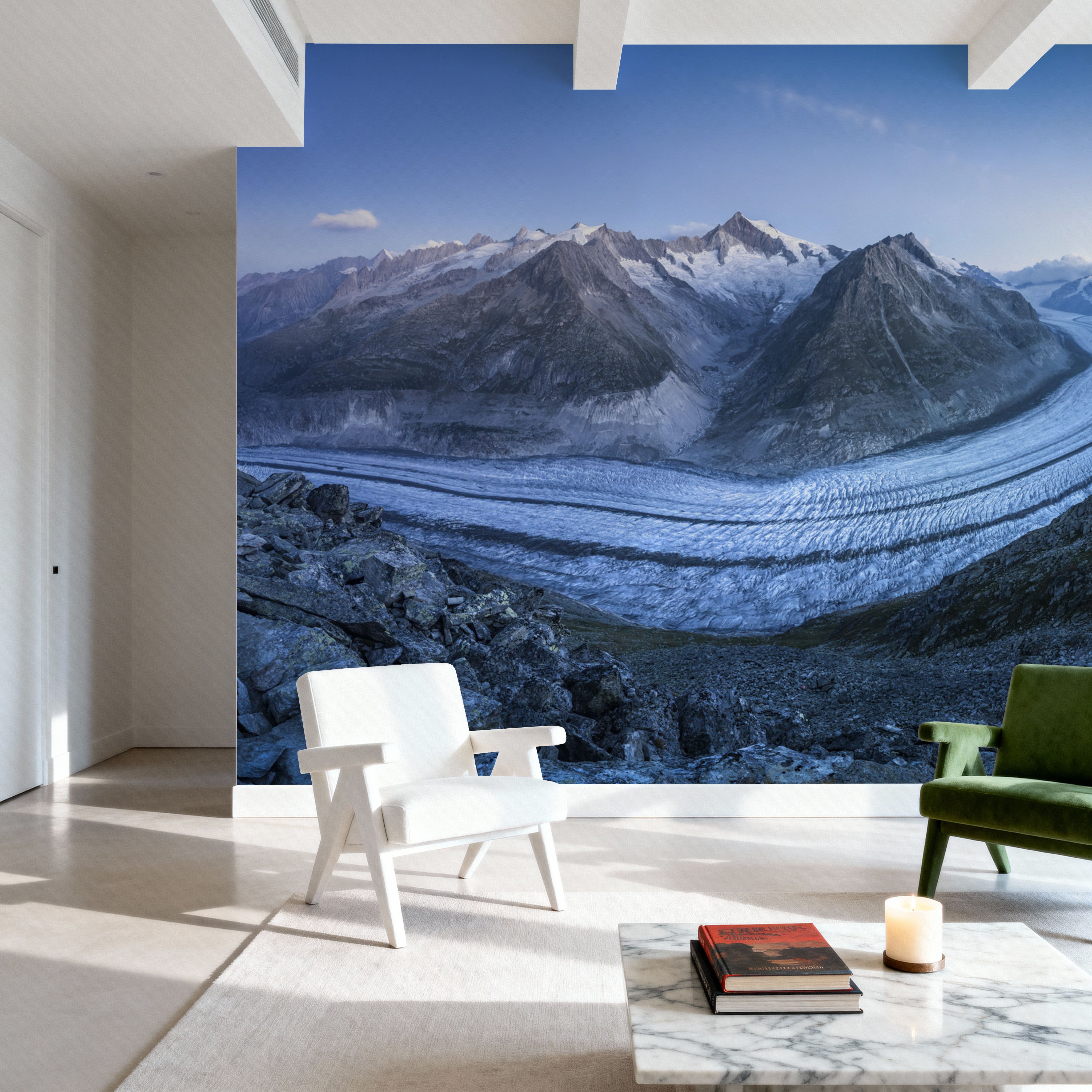 Aletsch Glacier Moon