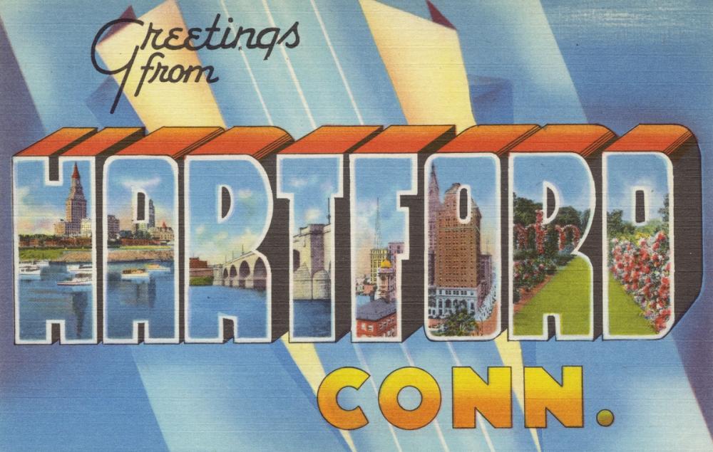 Greetings from Hartford - Screenprint Postcard