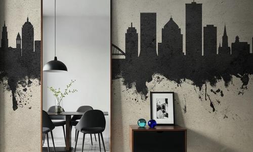 Rochester New York Skyline Concrete