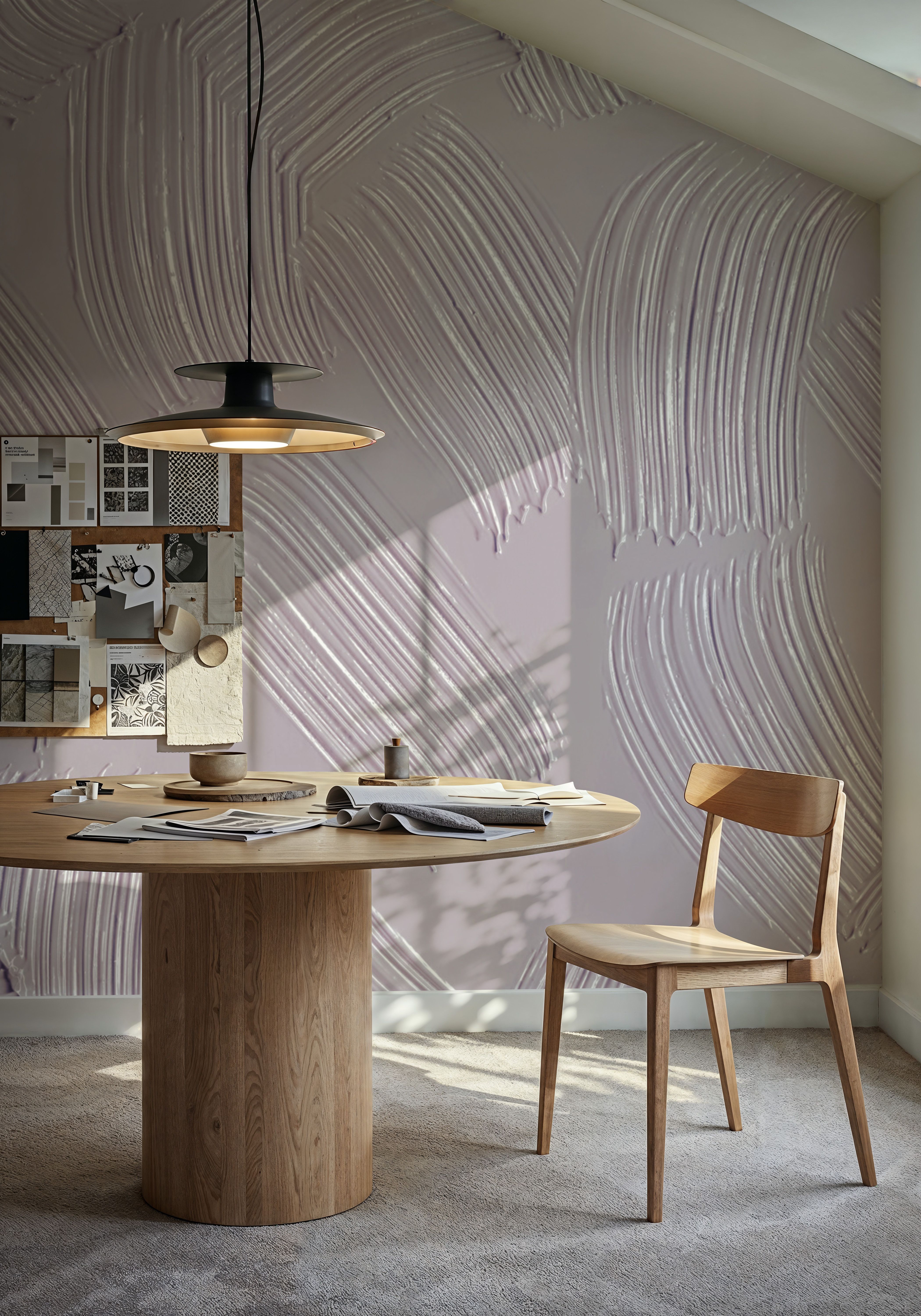 Stylized Brush Strokes, Pink