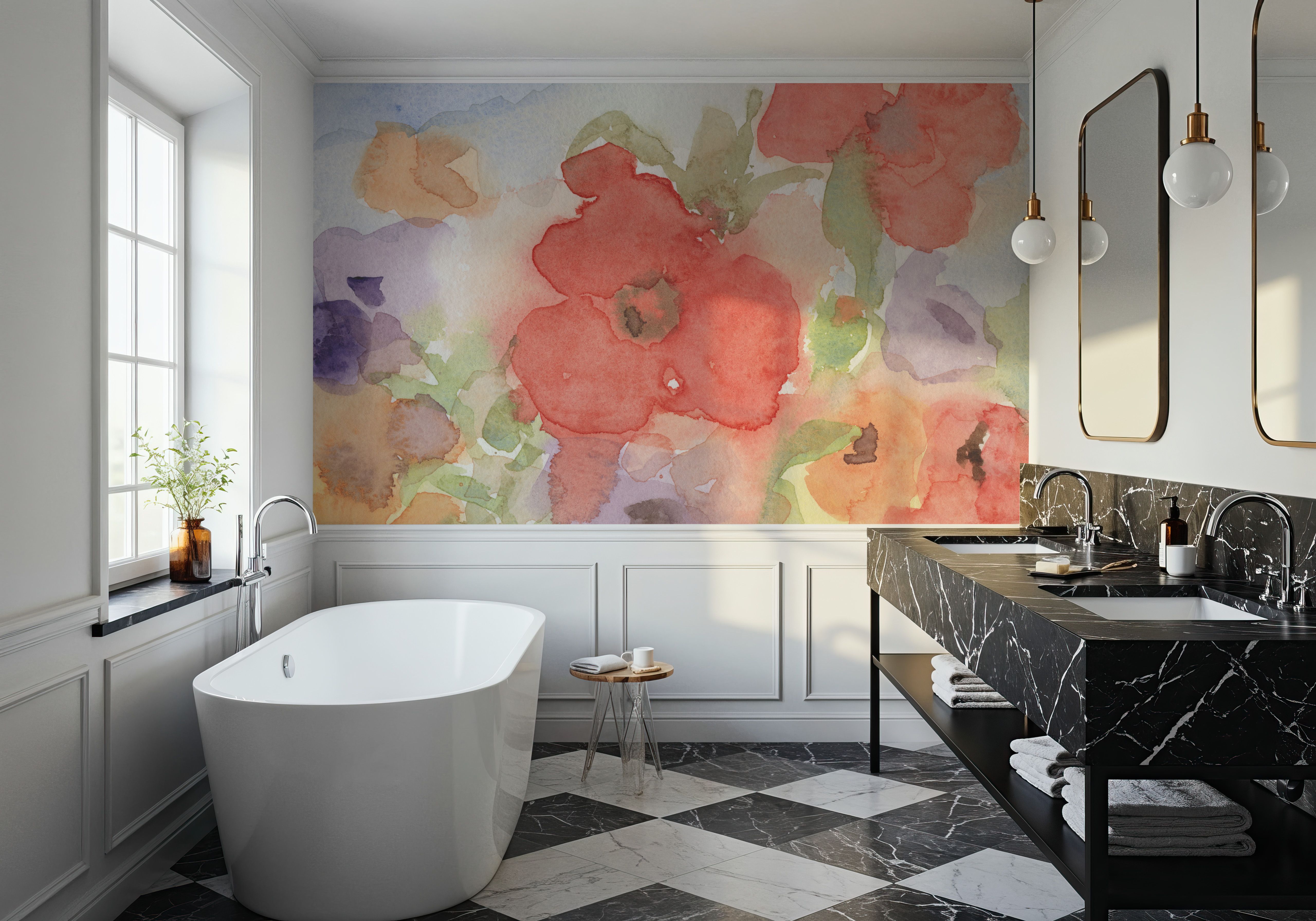 Summer Poppies, Papel de parede