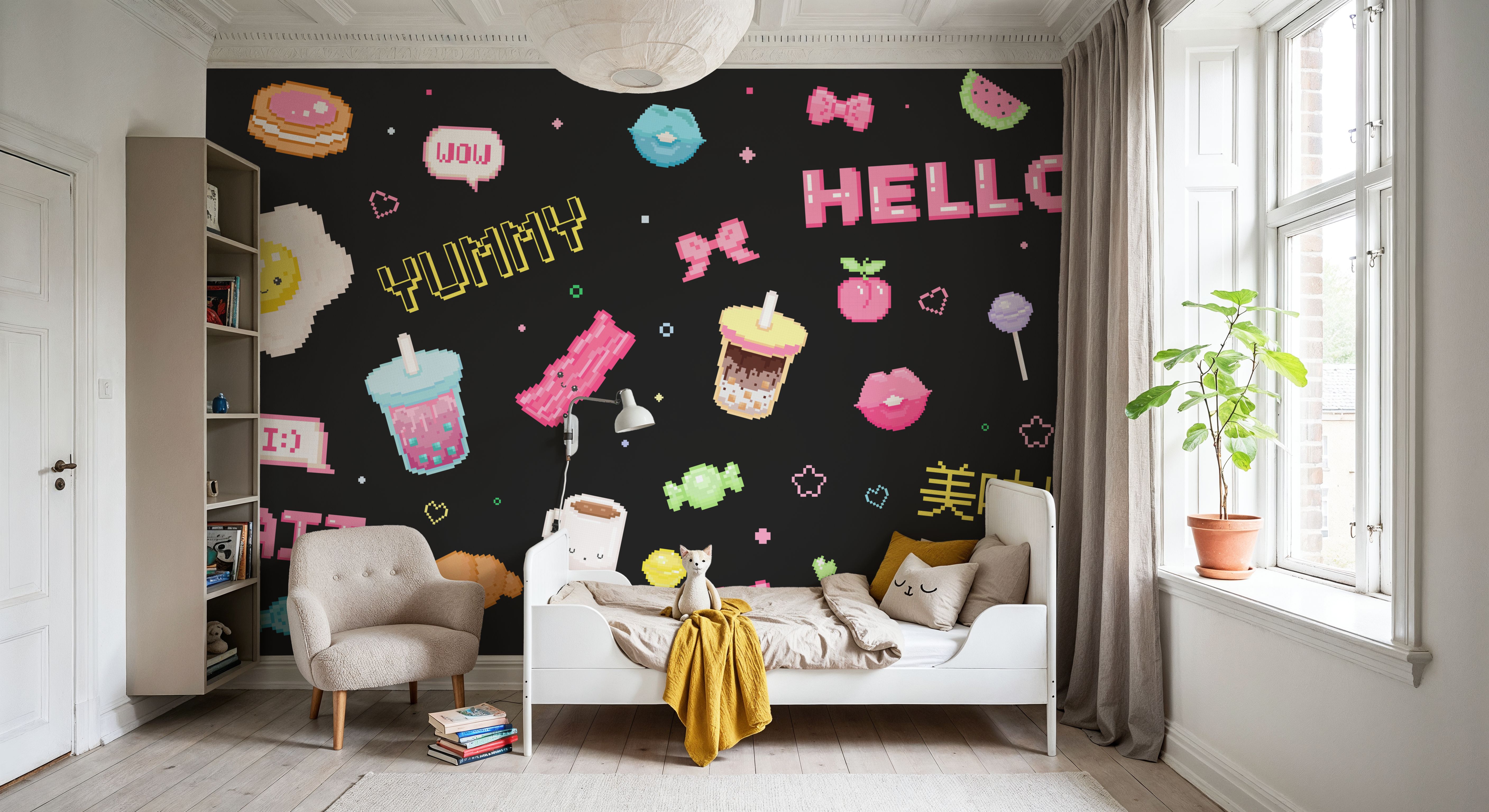 Cute Pixel Hello Dark