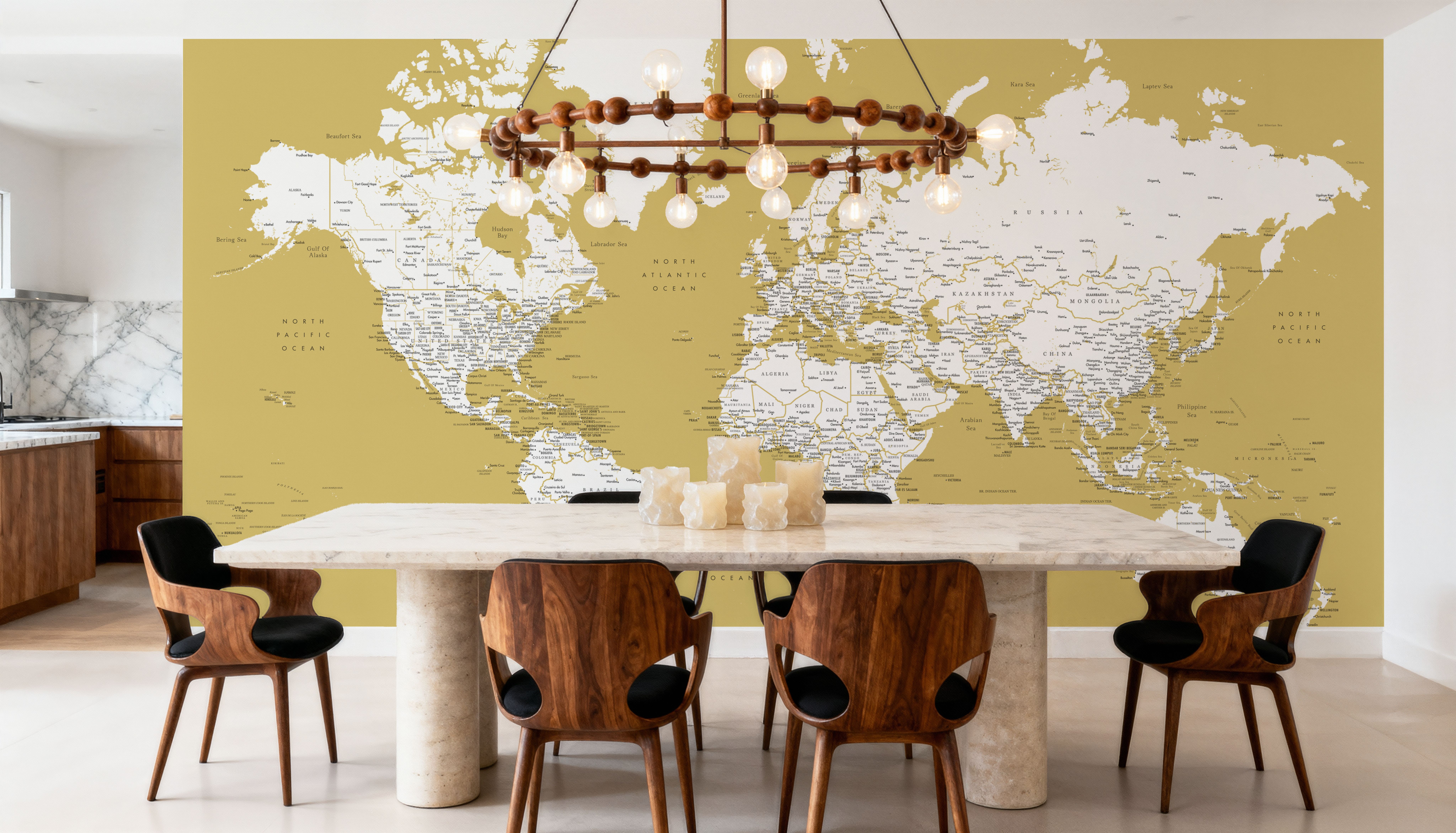 World Map Cities - Andrew