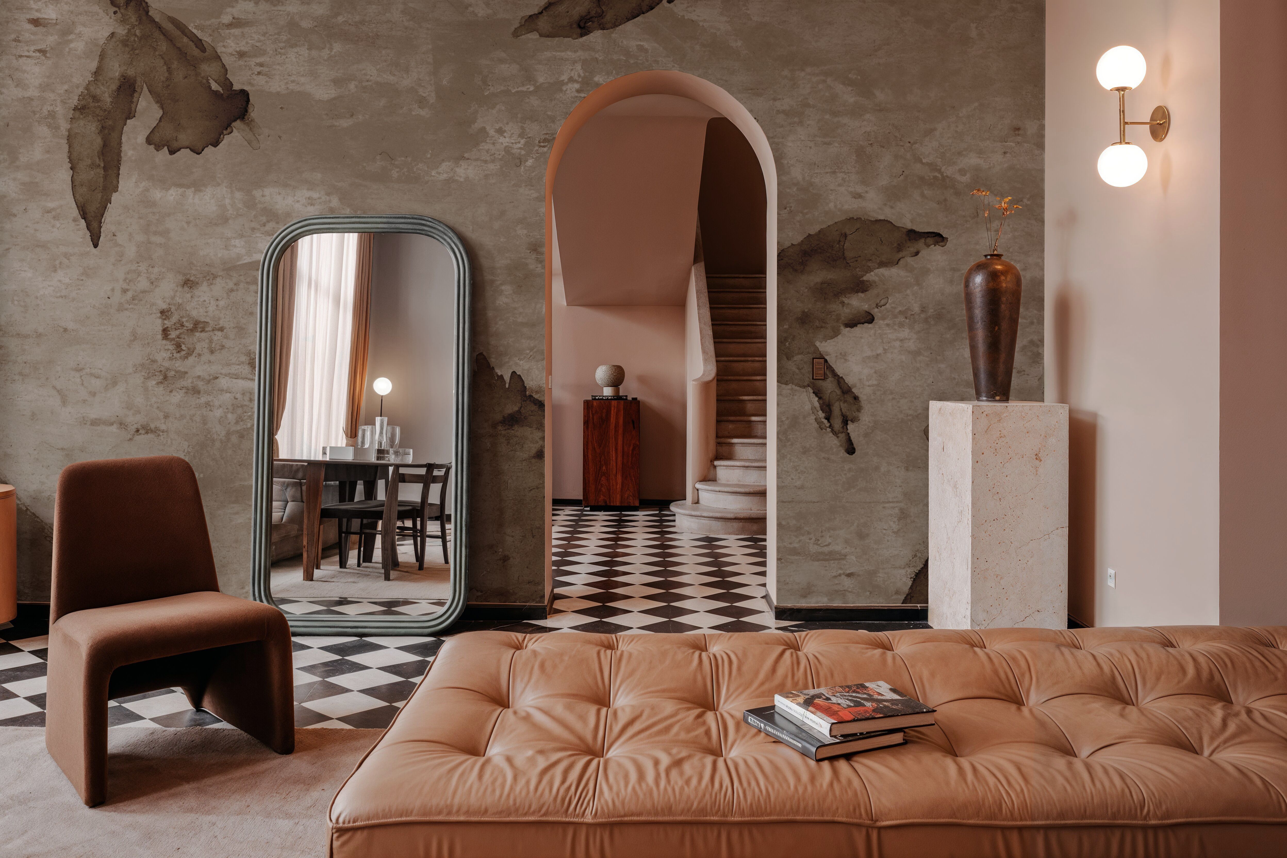 Migration Brown Panel II, Wallpaper