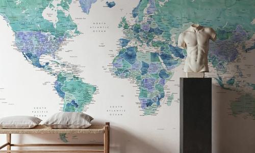 World Map Cities - Elizenda