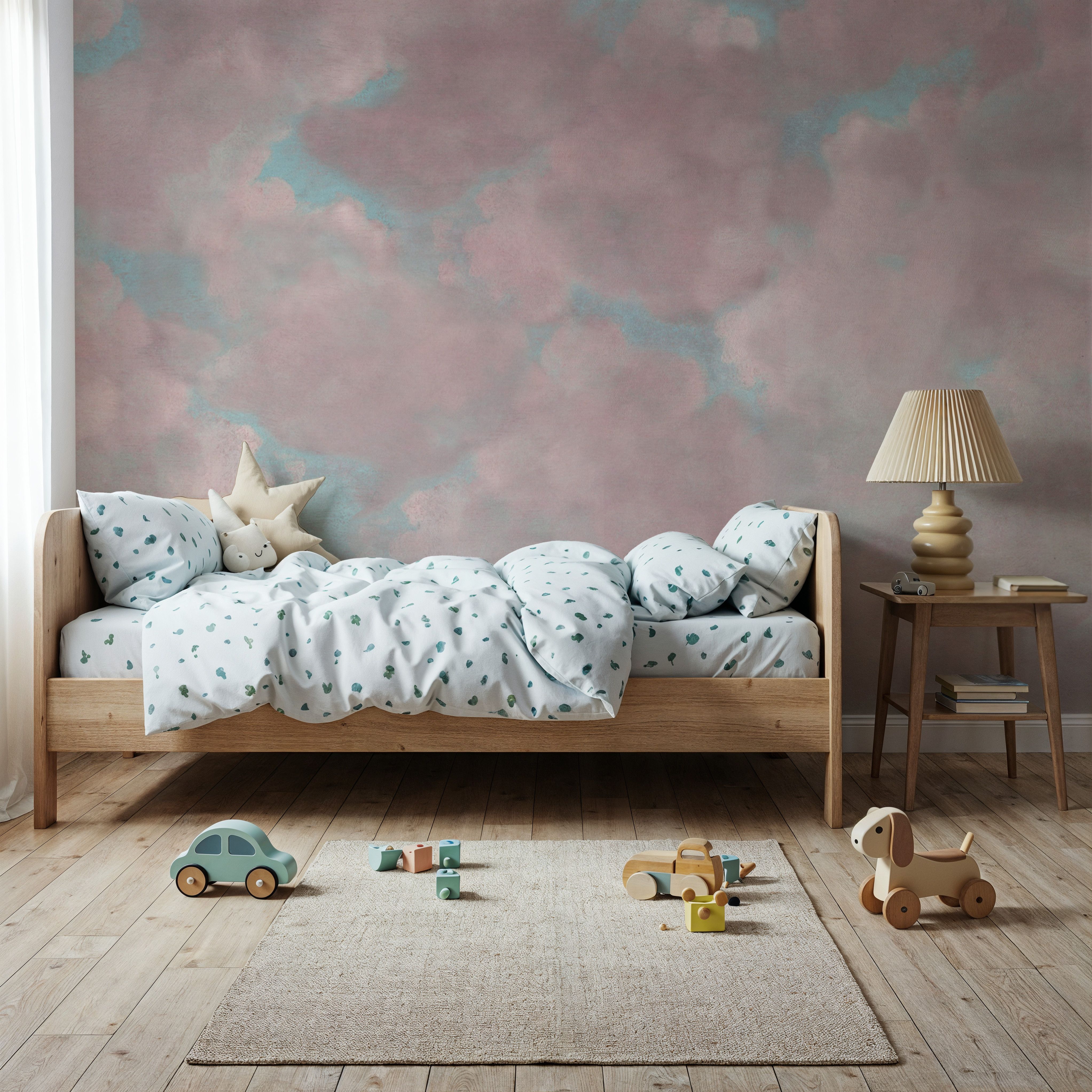 Painted Dreamy Clouds, Pink