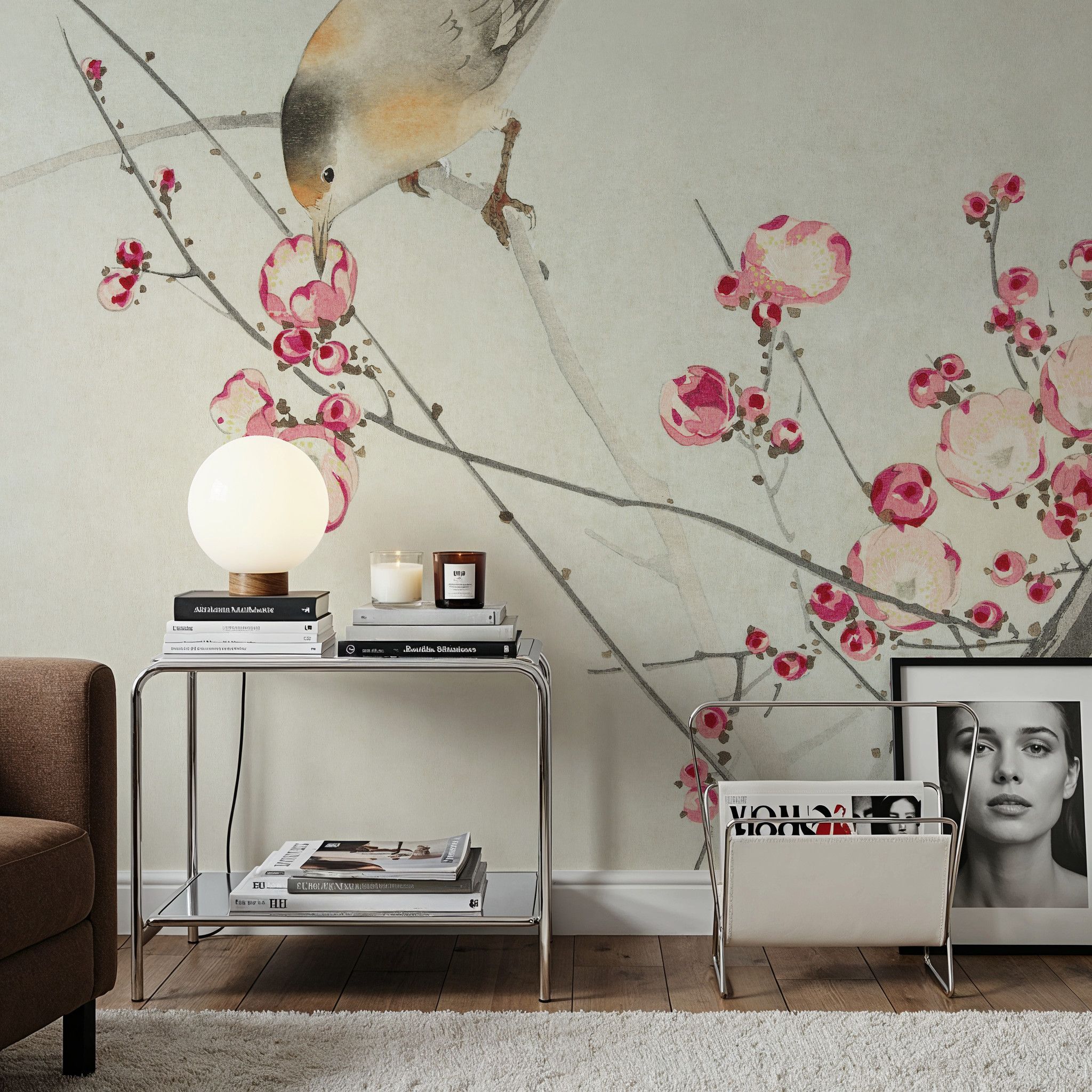 Songbird on Blossom Branch