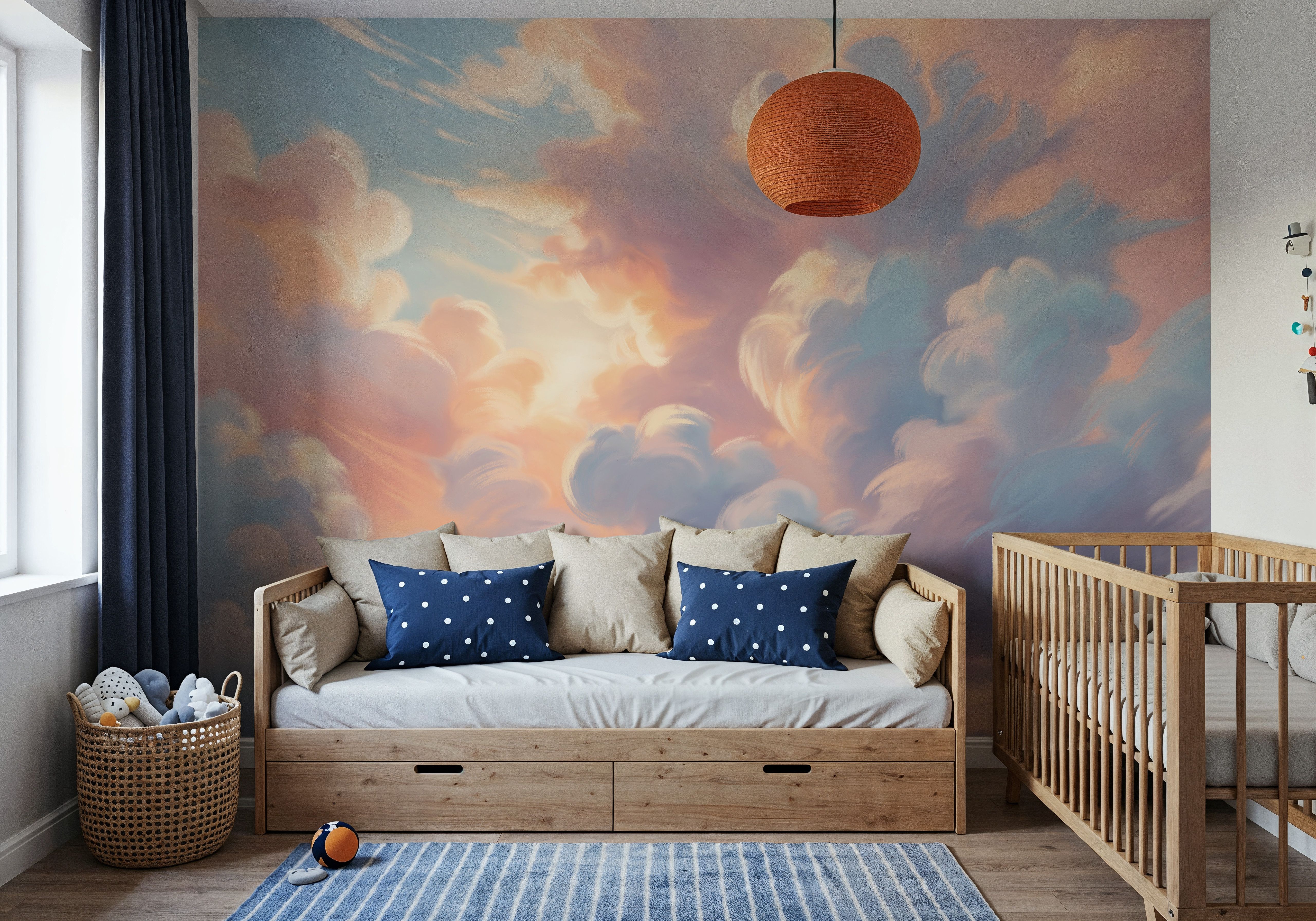 Clouding, Pink & Lavender