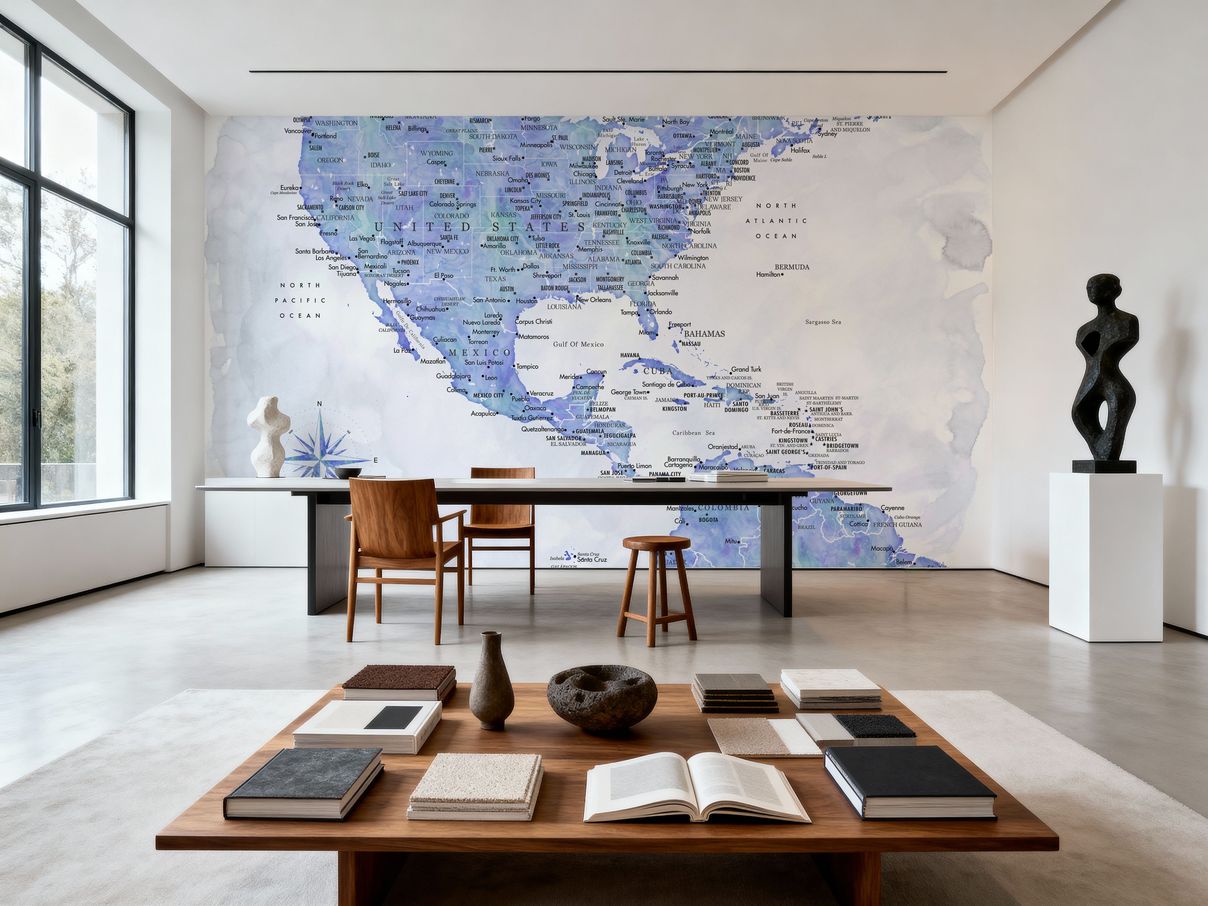 US Mexico Caribbean Map - Isidora Wash