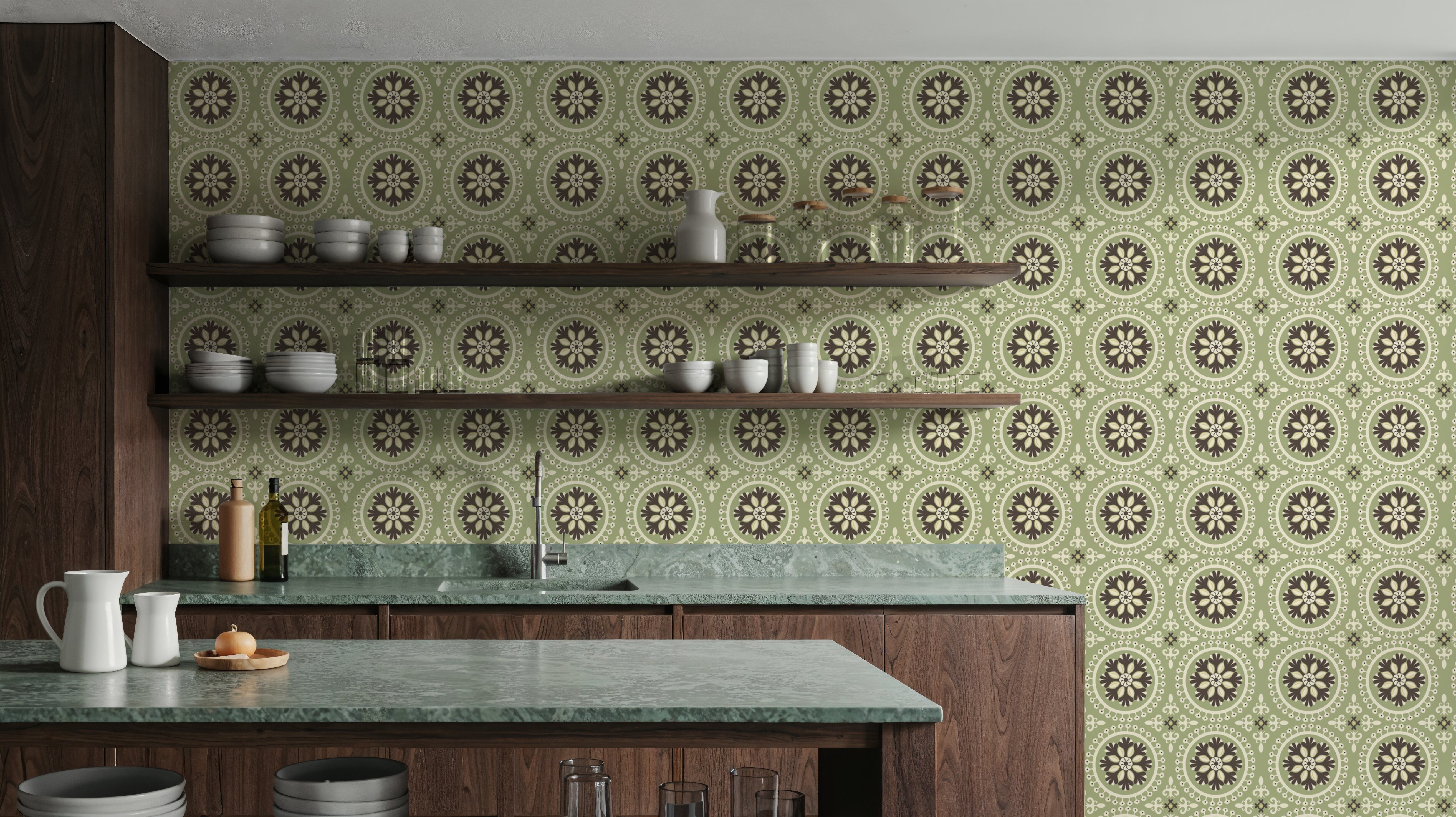 Geo Floral, Pistachio