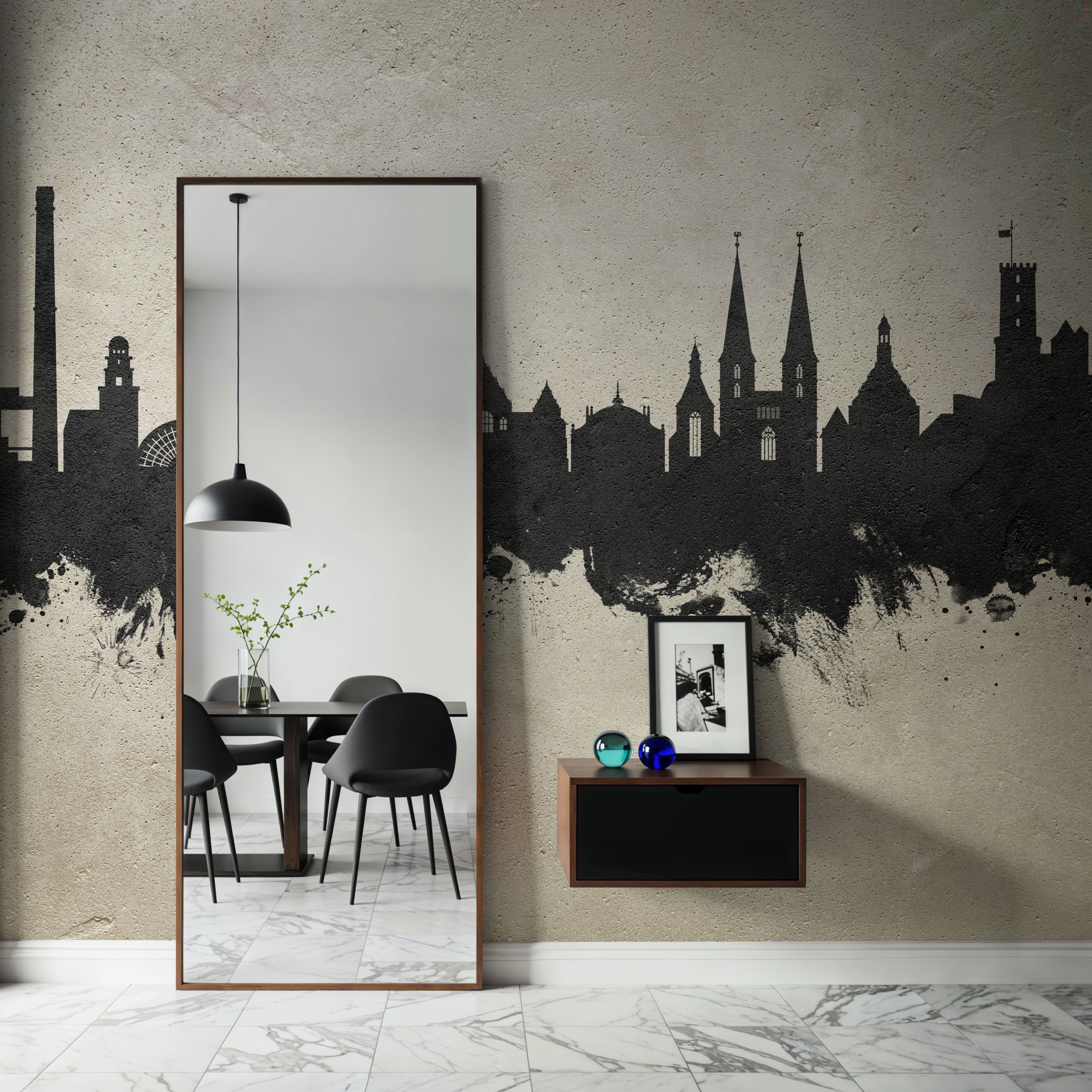 Bielefeld Germany Skyline Concrete