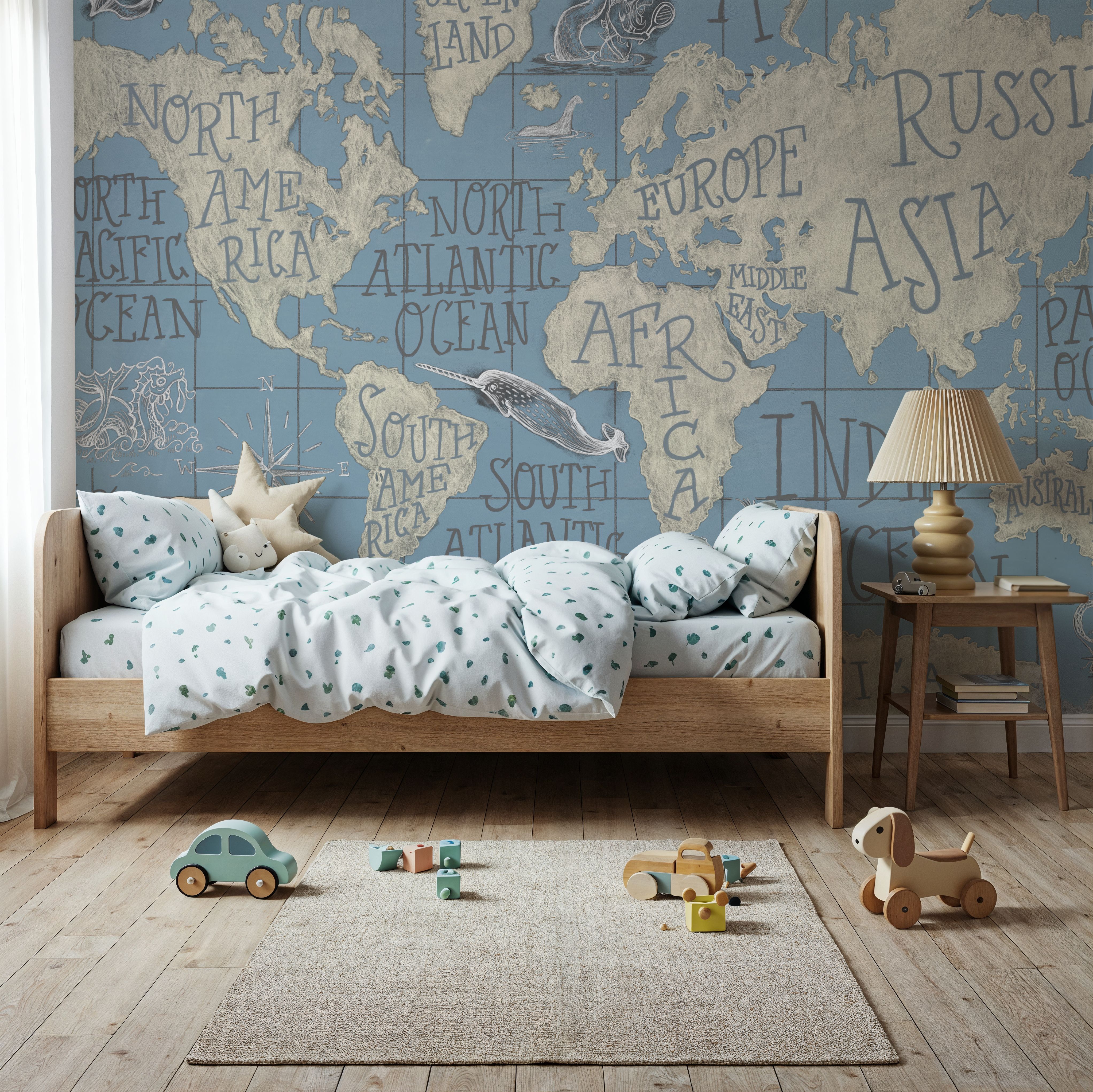 Mythical Map I Blue