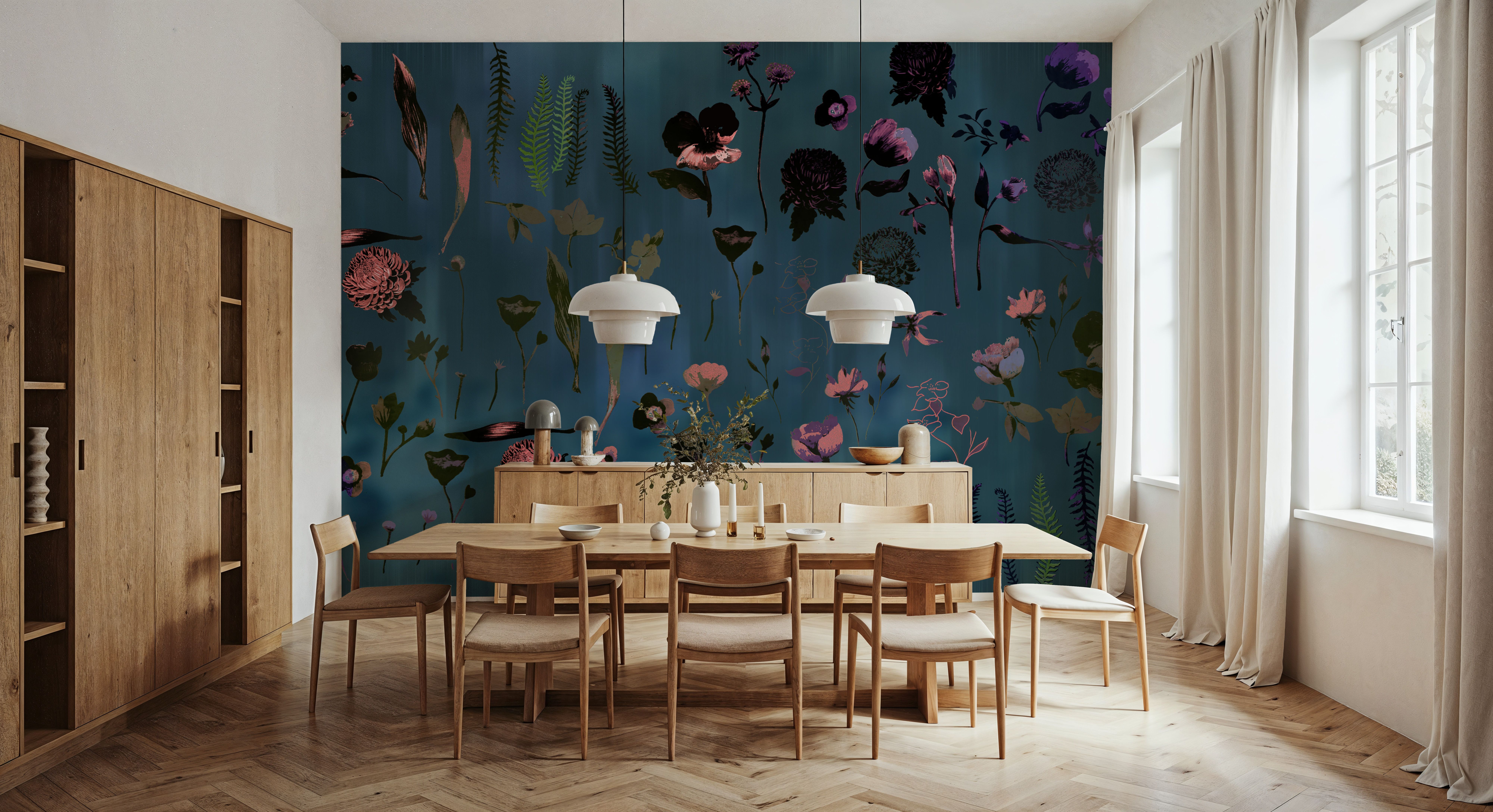 Floral Dream, Teal