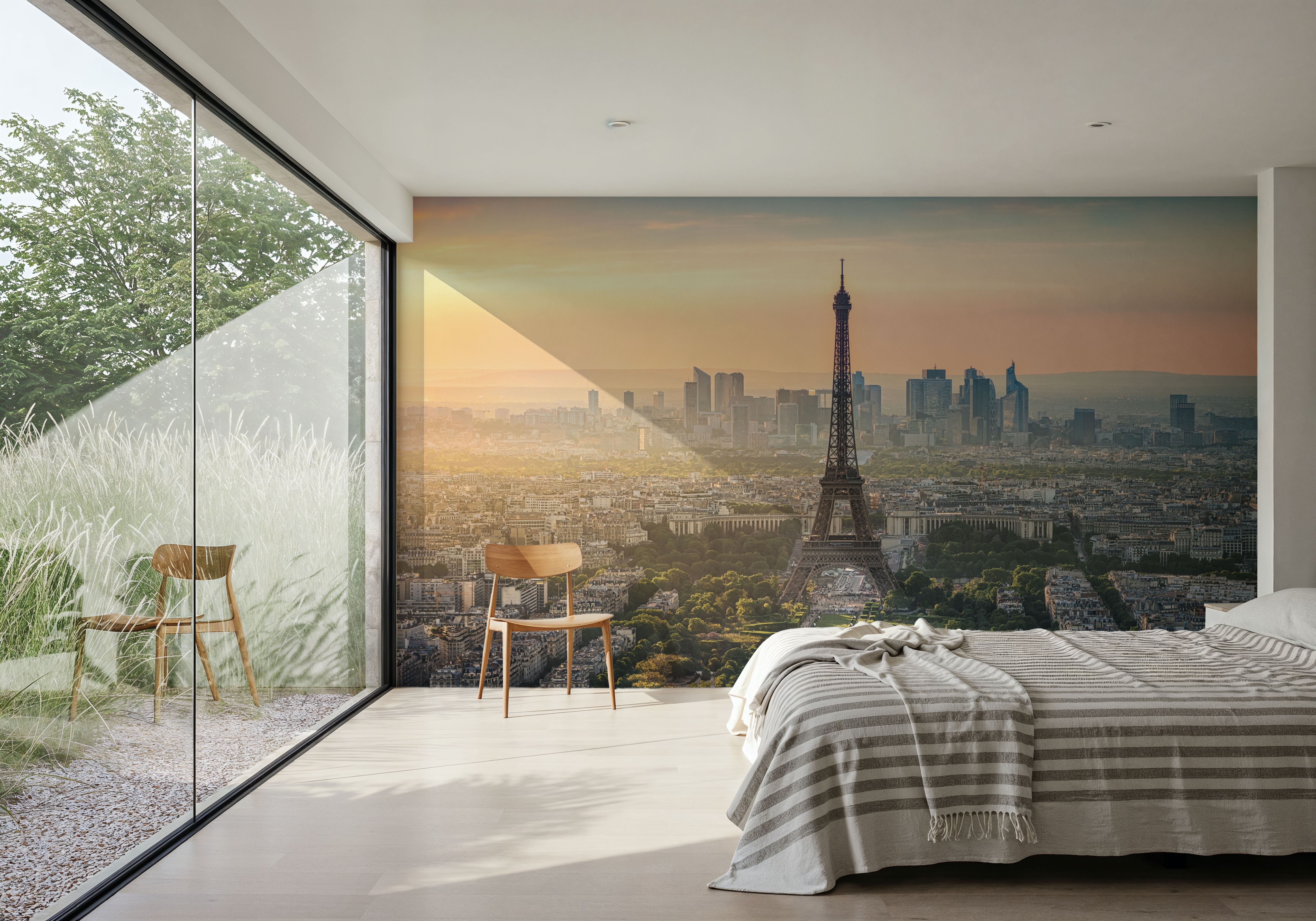 La Defense and Eiffel Tower