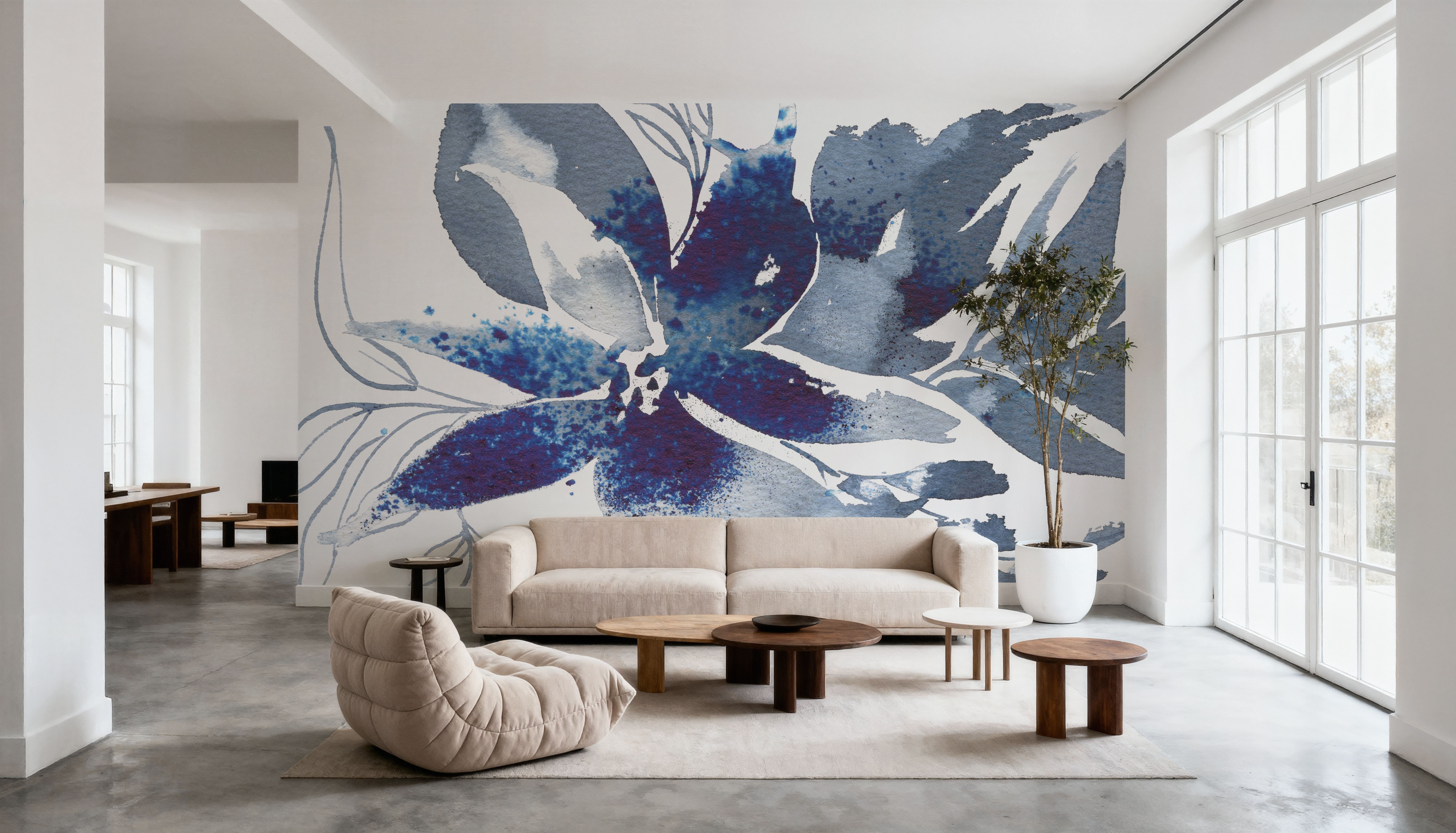 Beauty of Blue, Papier peint