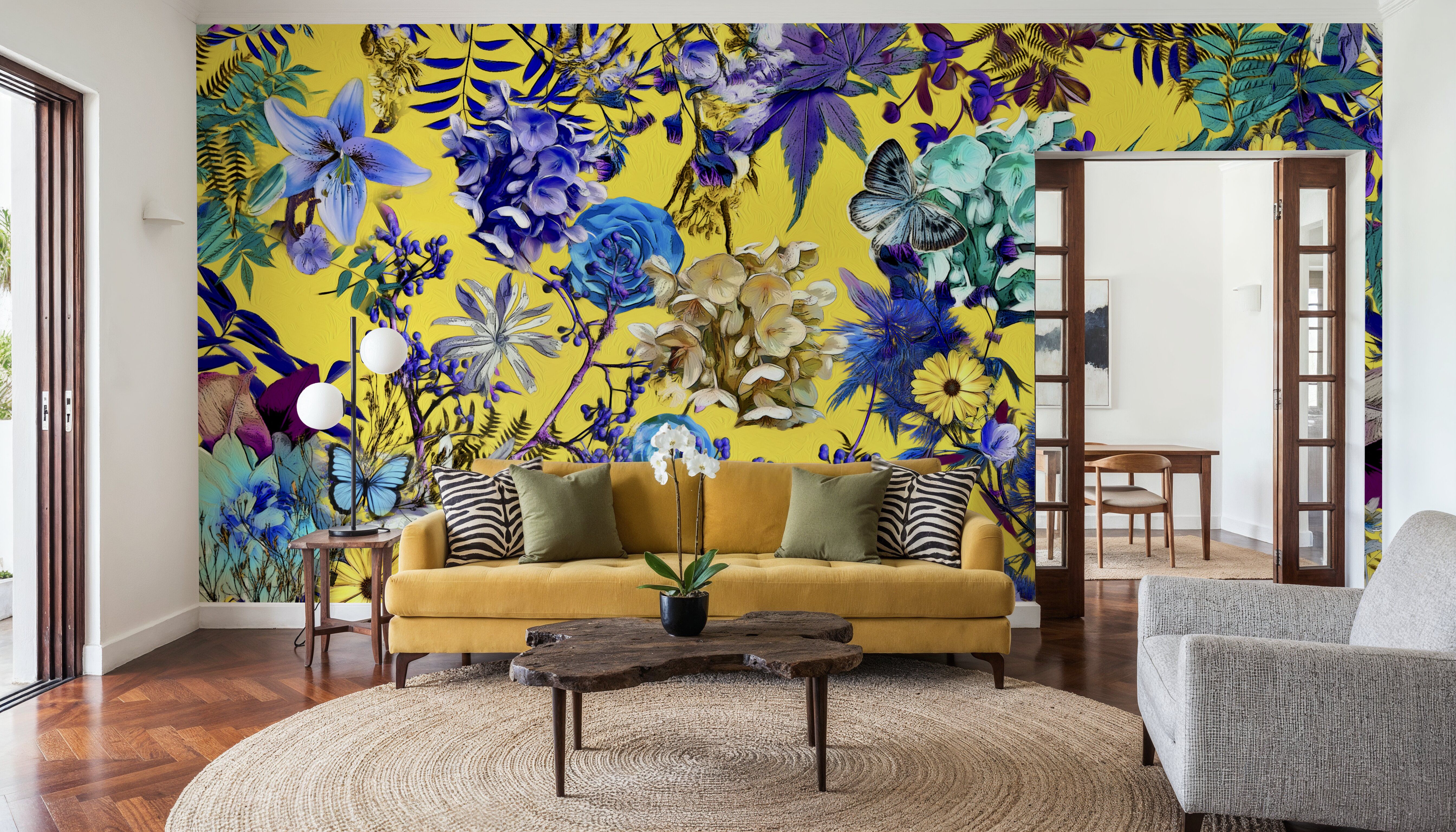 Yellow Chinoserie