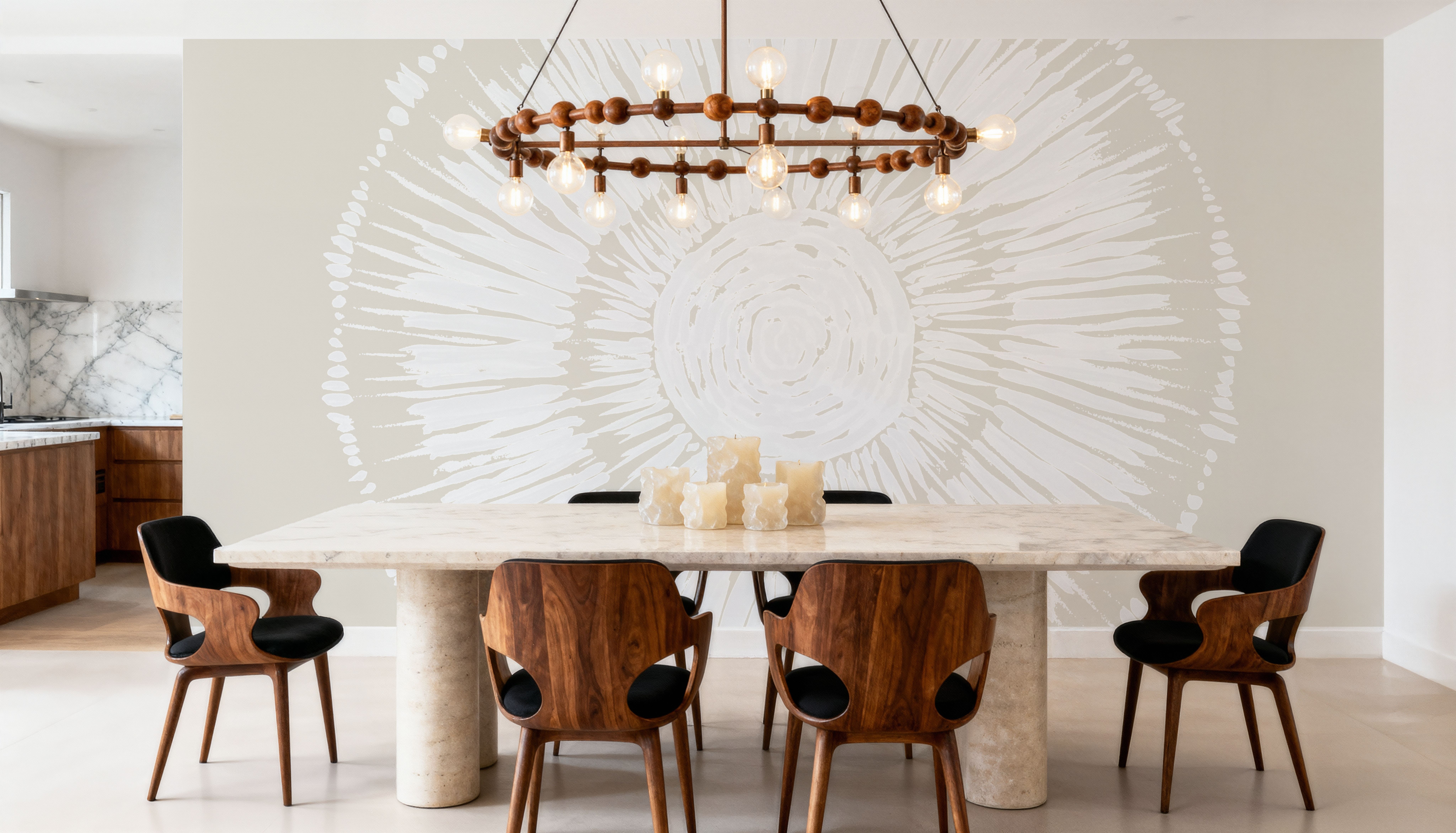 Coastal Block Print I Neutral