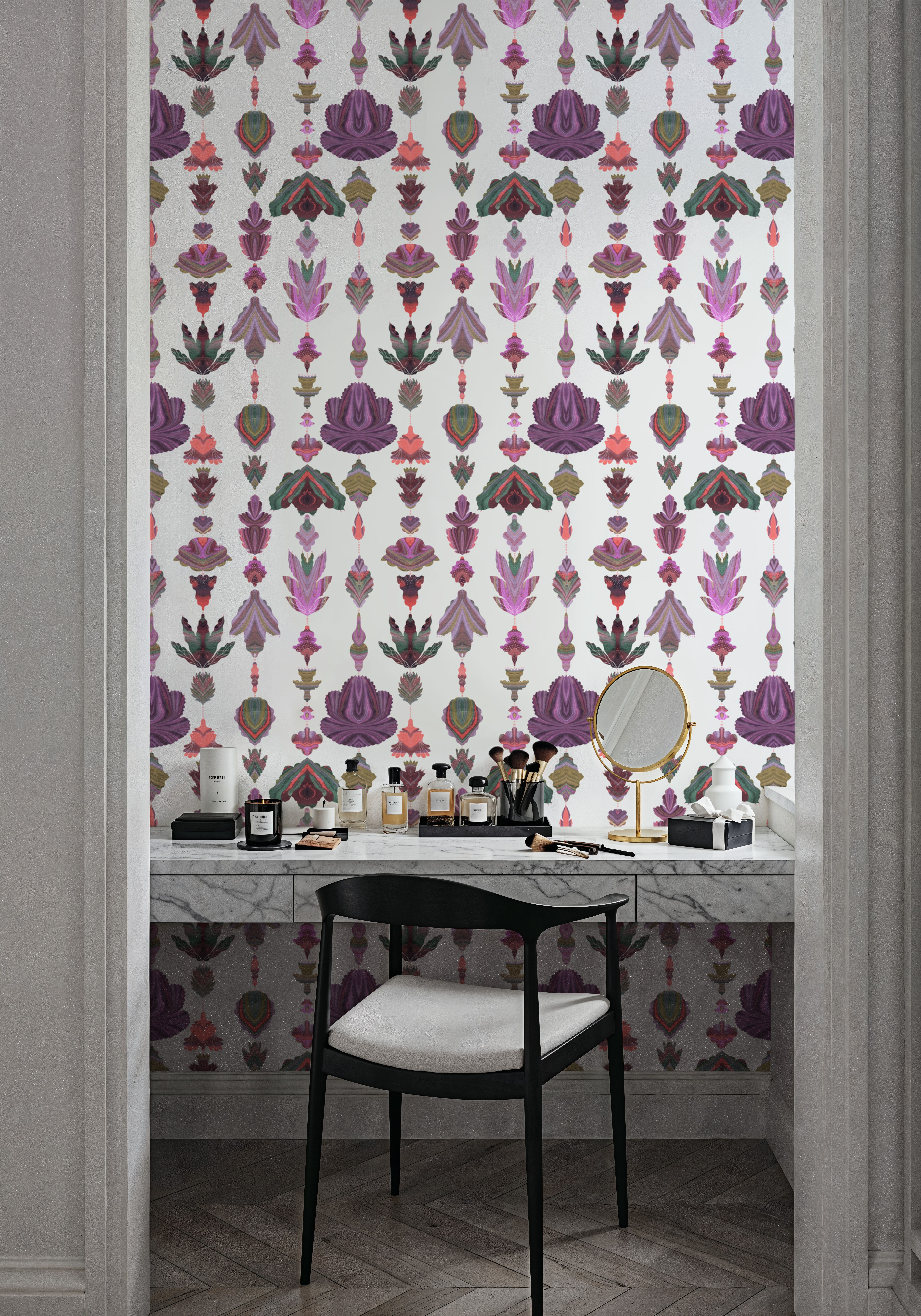 Marble Flowers, Periwinkle