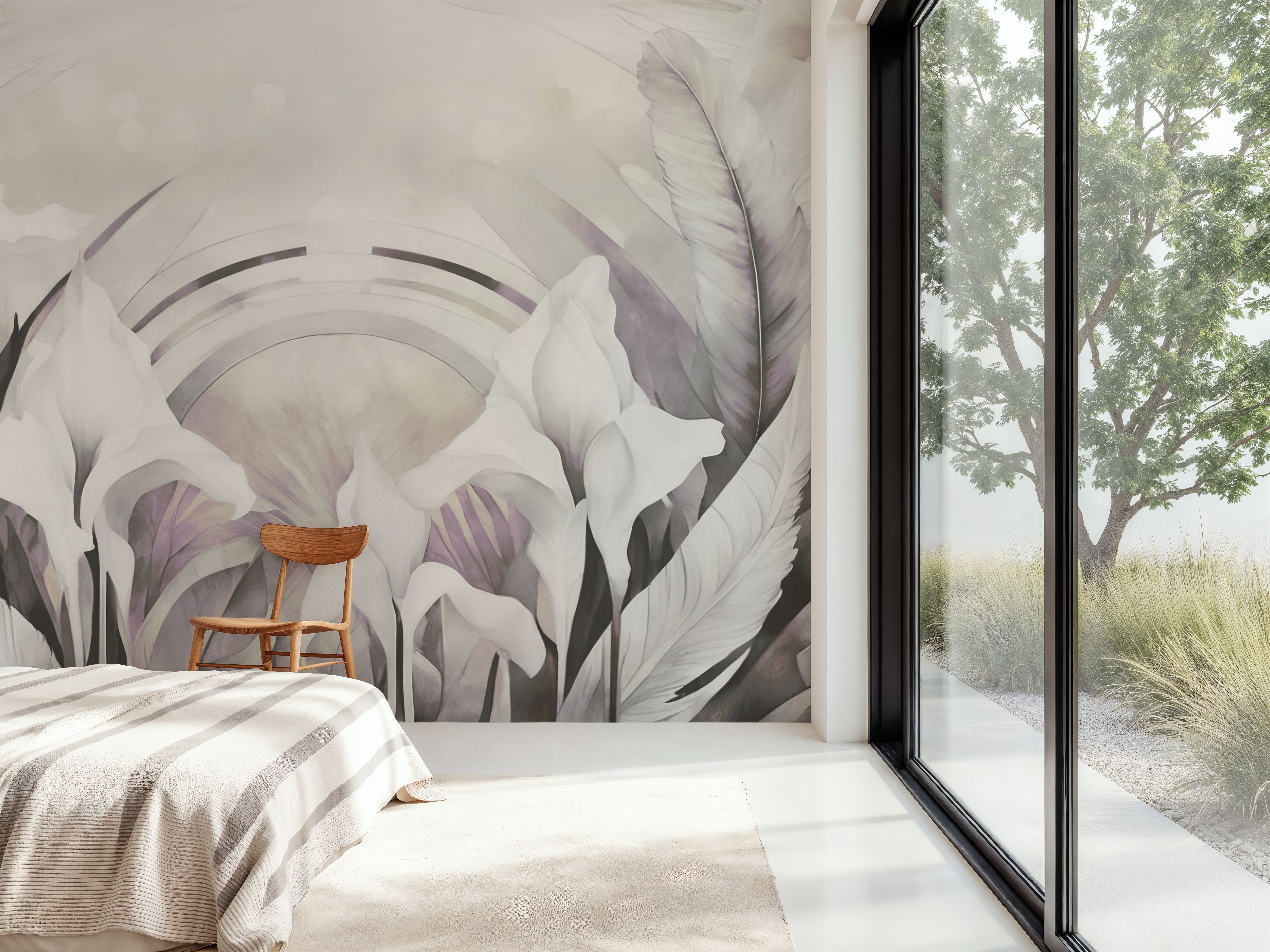 Irises and Feathers Smoke