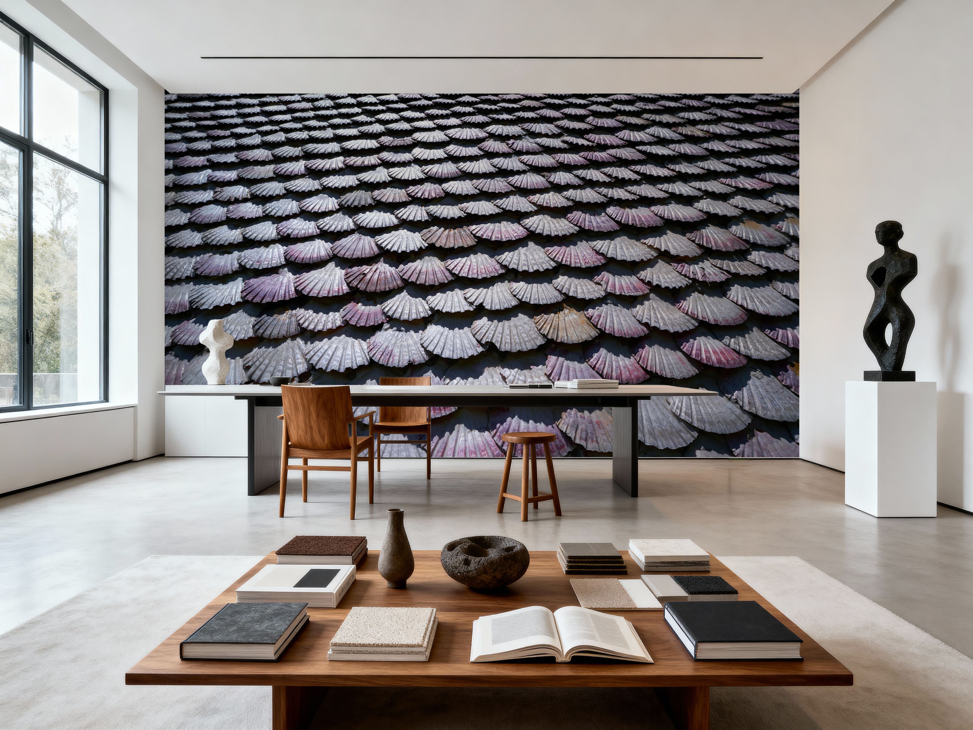 Mauve Seashell Mosaic