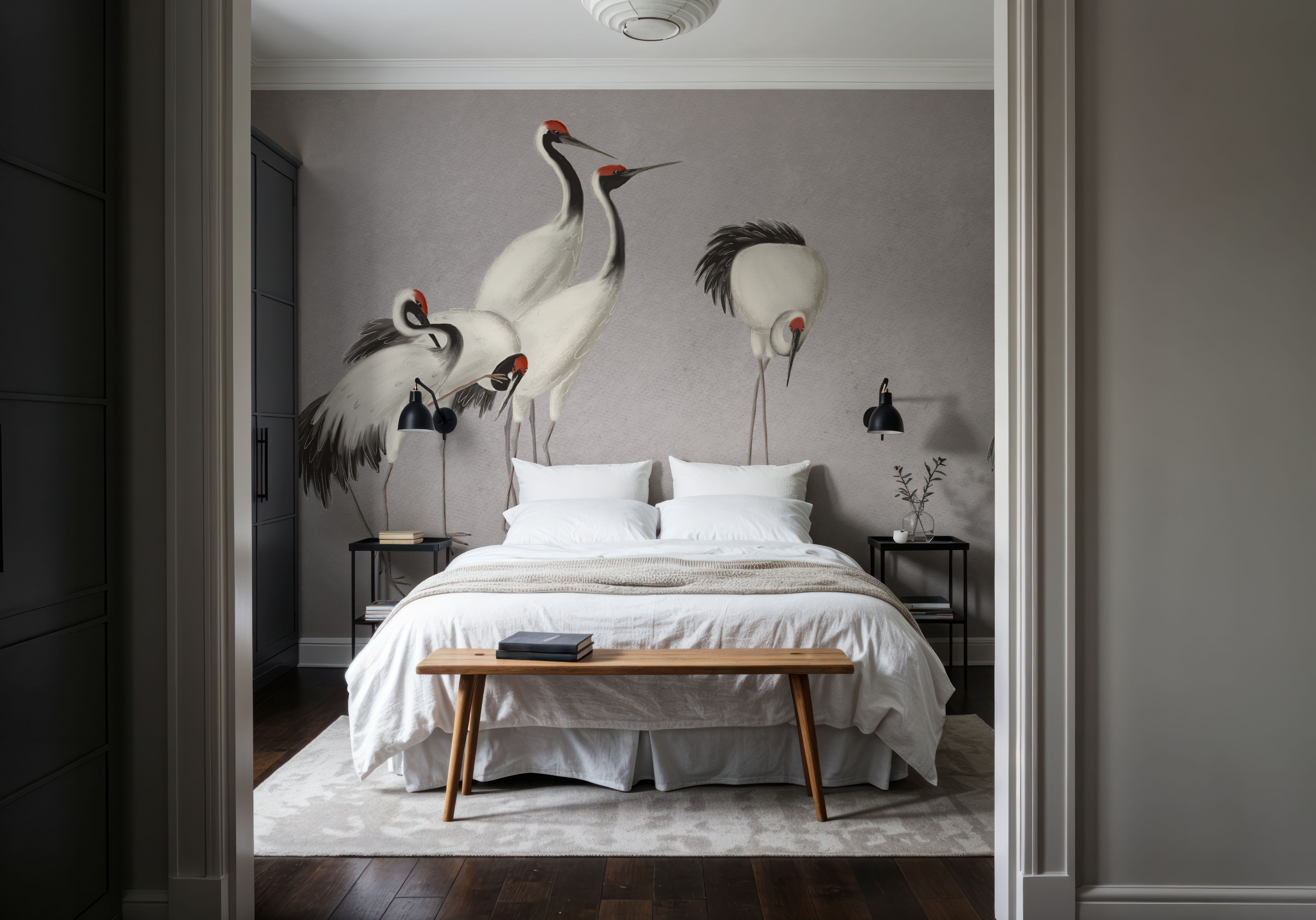 Japanese Cranes - Stone