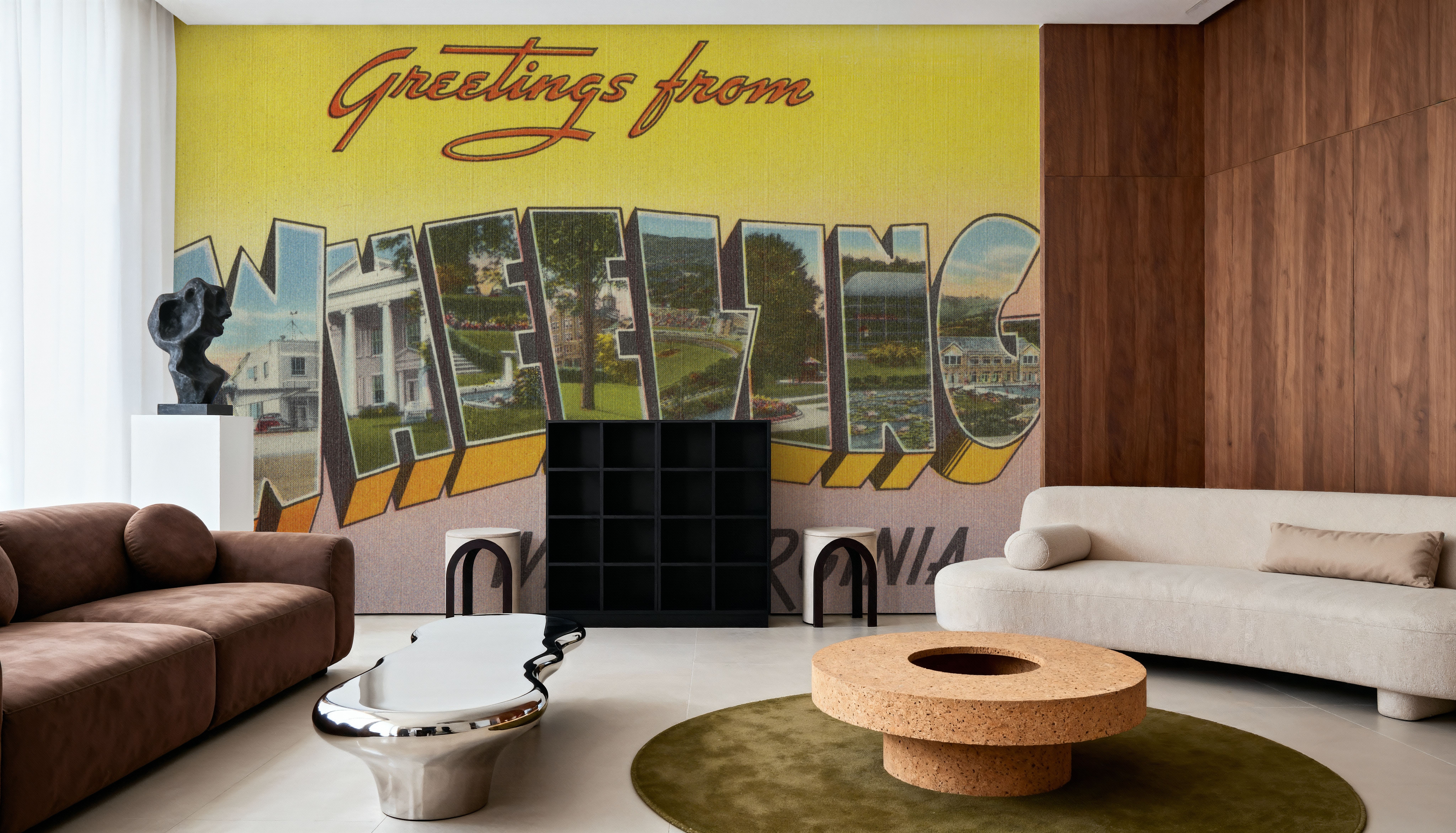 Greetings from Wheeling - Screenprint Postcard