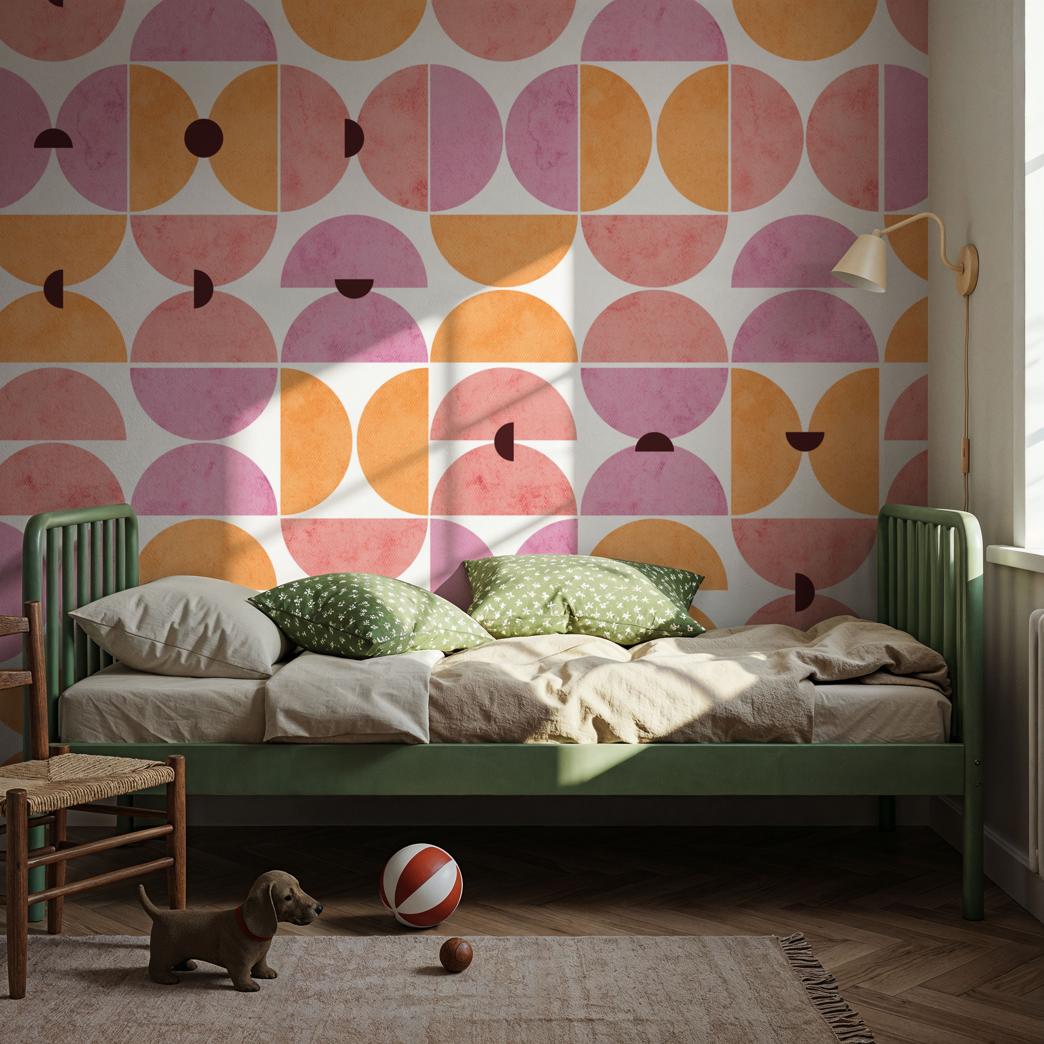 Homley Retro Shapes, Pink