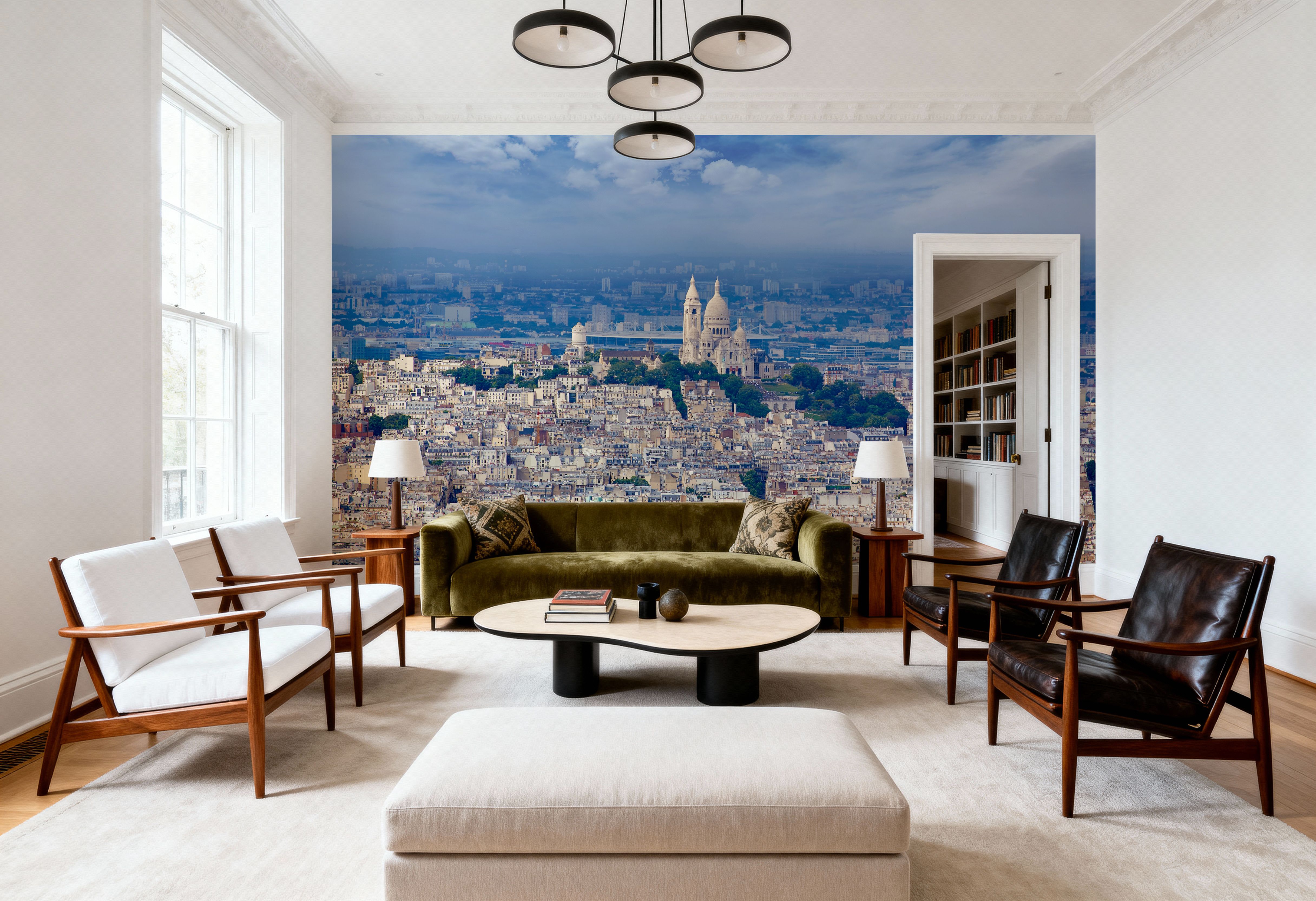 Paris Skyline and Sacre Coeur , Wallpaper