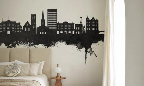 Maidstone England Skyline Black & White